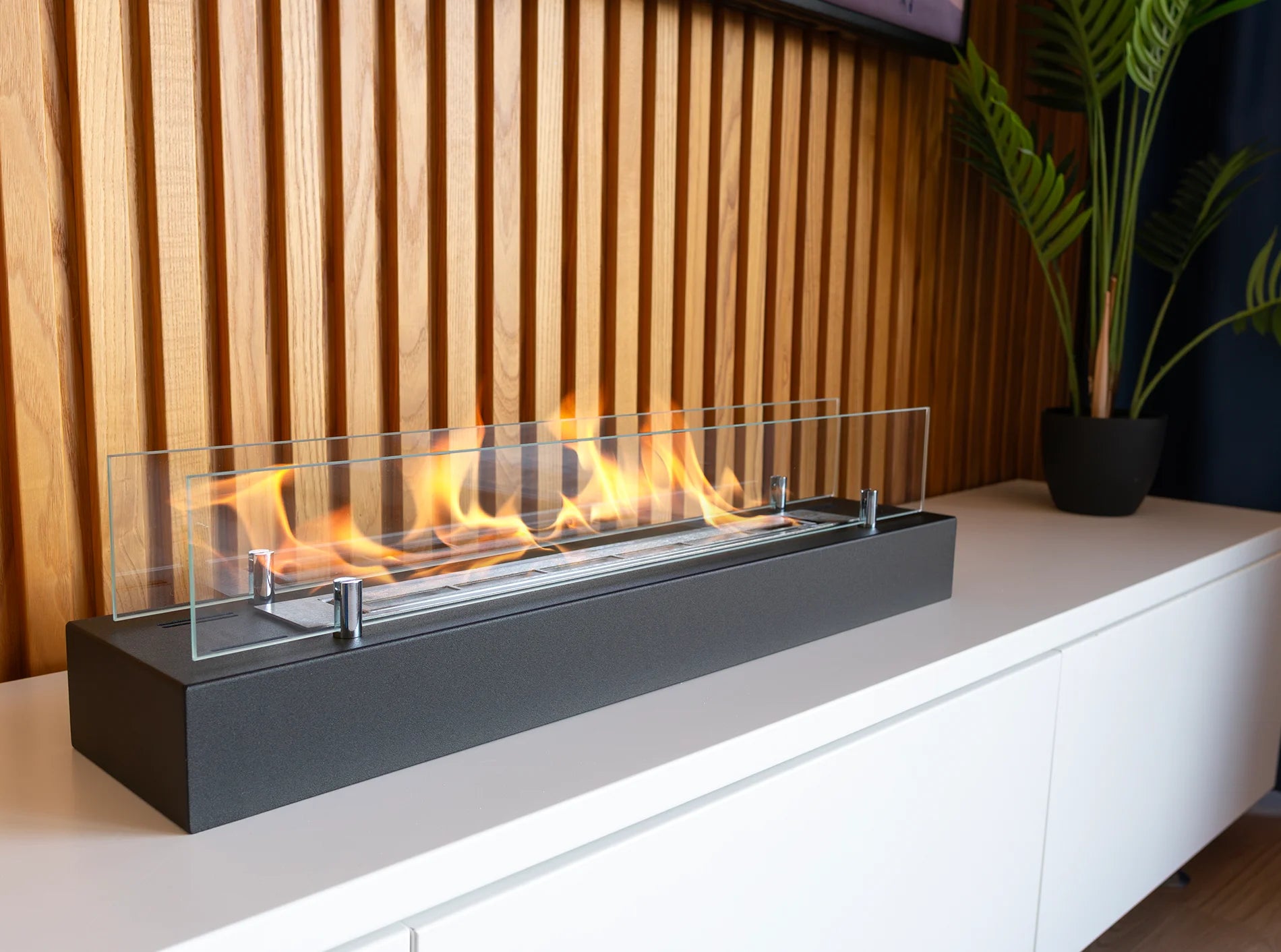 Biokamin Einsatz mit Glas 700mm - IgnisLumina.ch