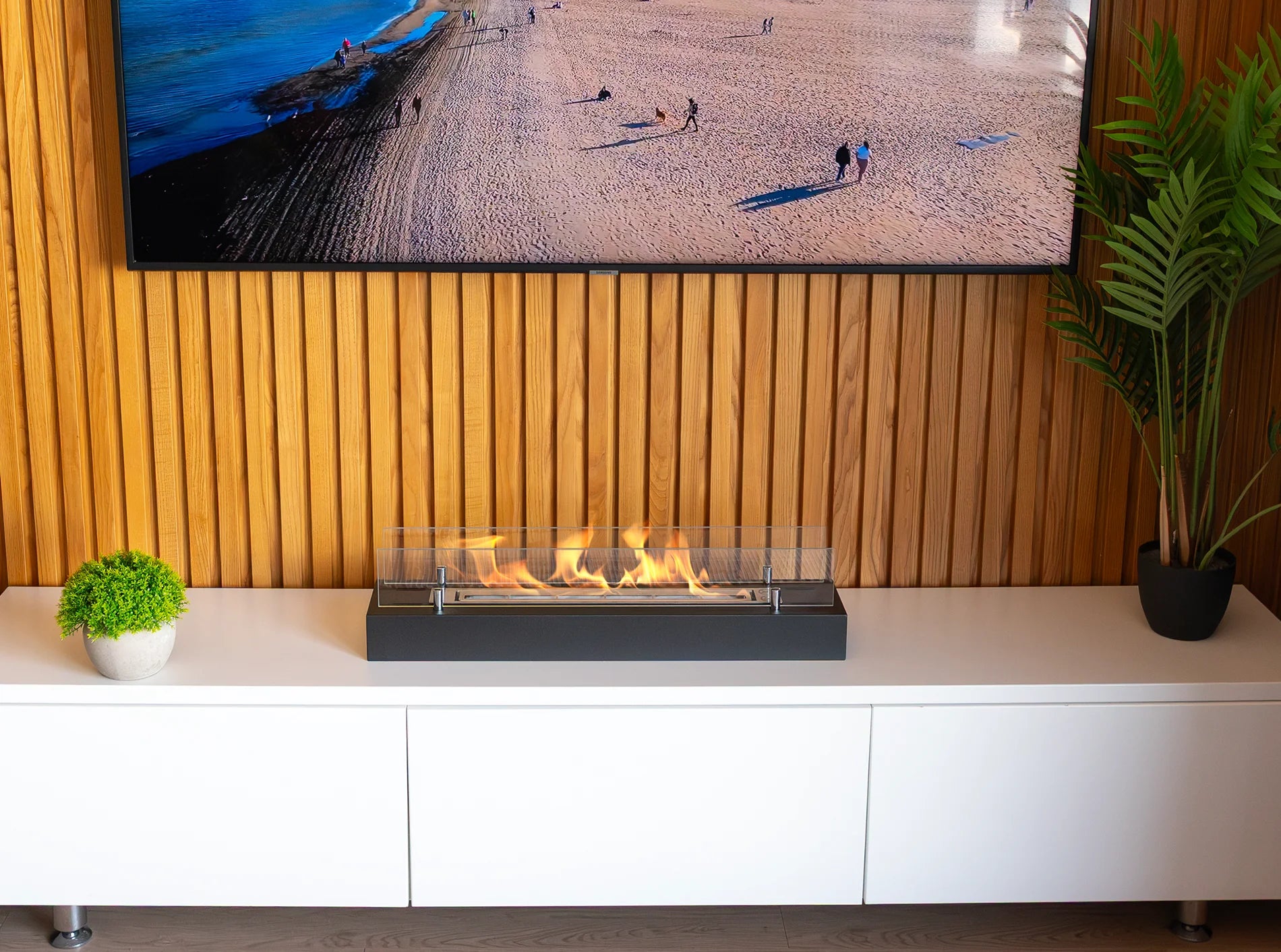 Biokamin Einsatz mit Glas 700mm - IgnisLumina.ch