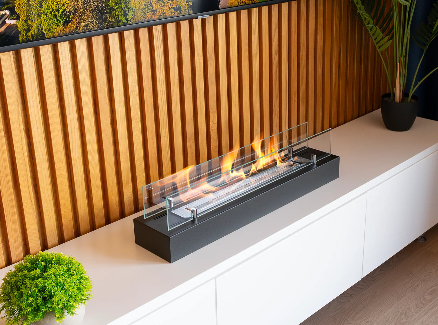 Biokamin Einsatz mit Glas 700mm - IgnisLumina.ch