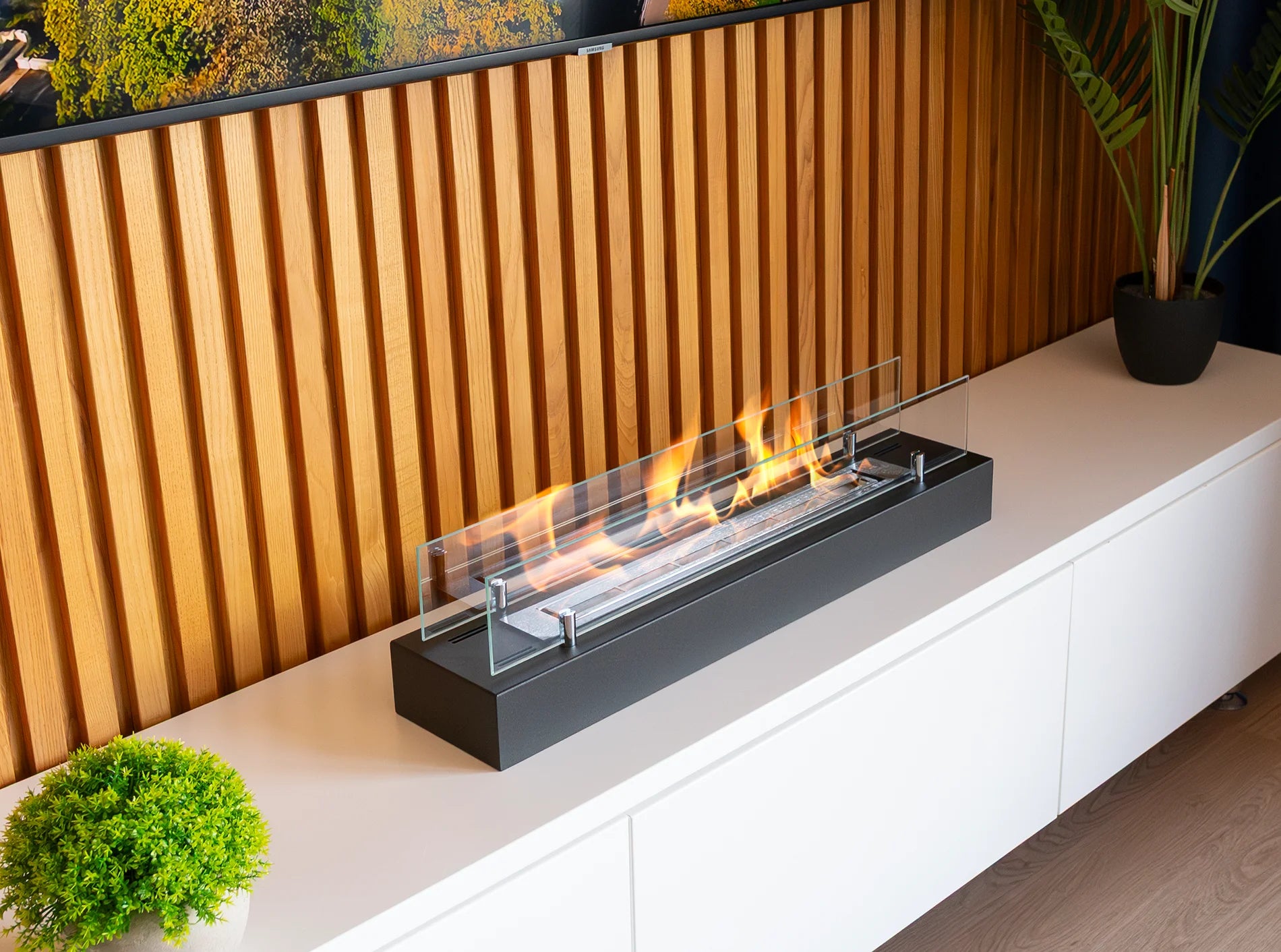 Biokamin Einsatz mit Glas 700mm - IgnisLumina.ch