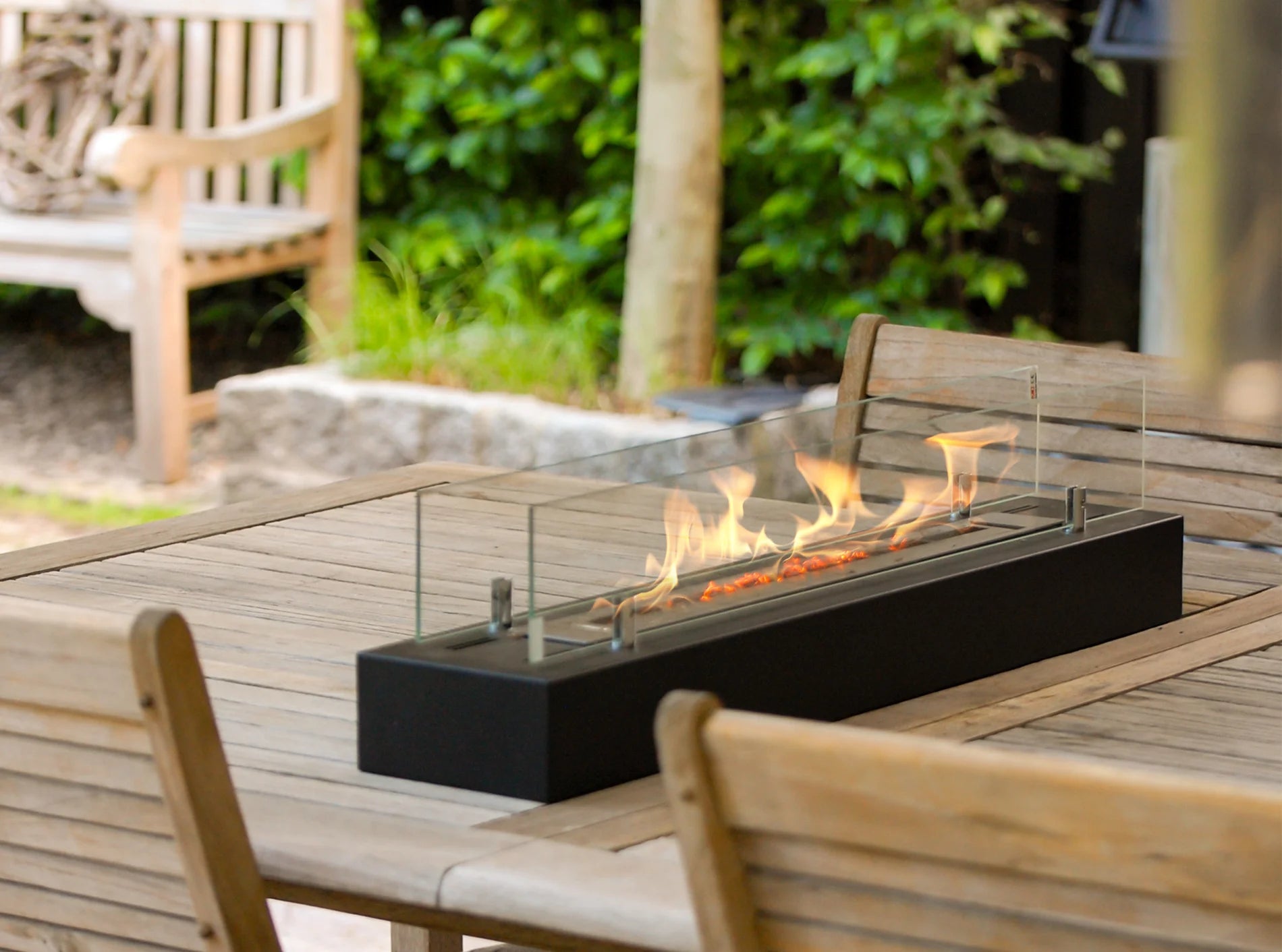 Biokamin Einsatz mit Glas 700mm - IgnisLumina.ch