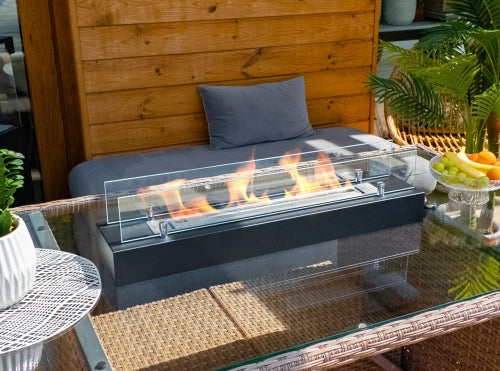 Biokamin Einsatz mit Glas 700mm - IgnisLumina.ch