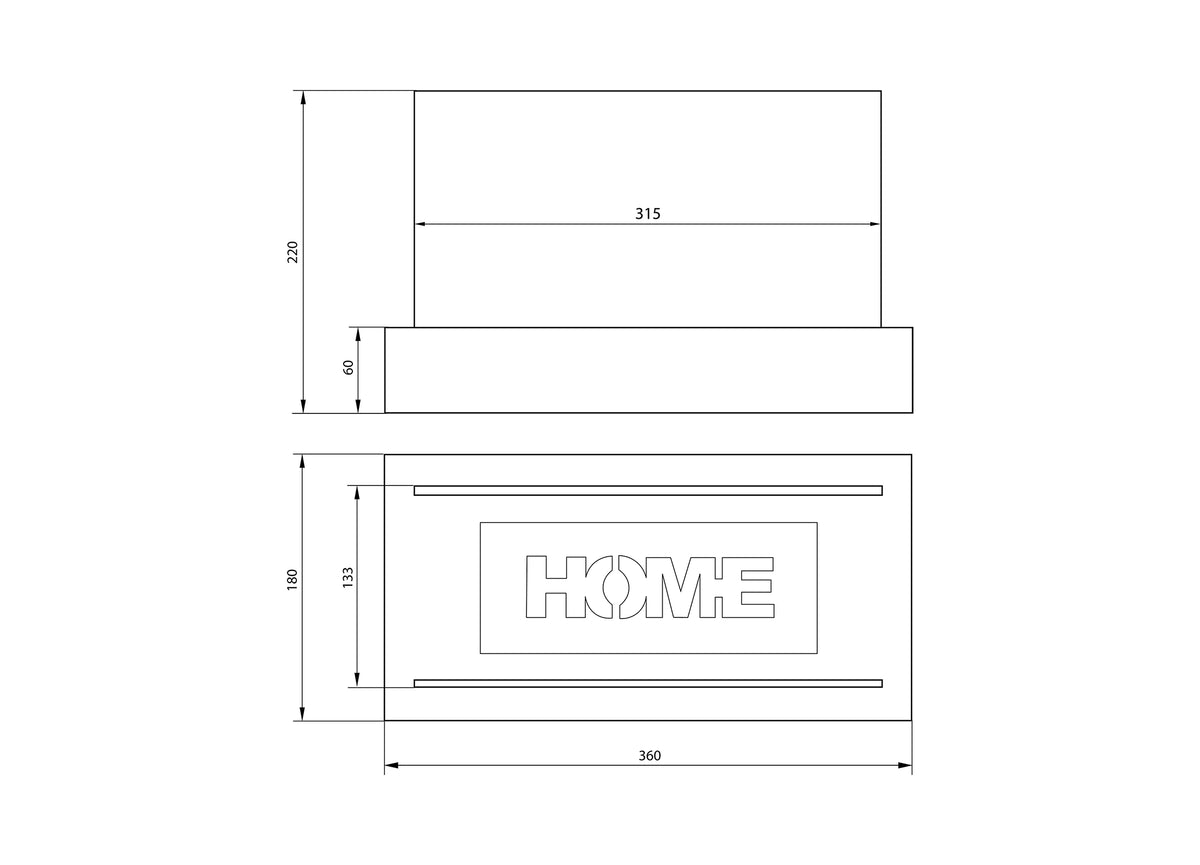 LUMINA Home – Tabletop bioethanol fireplace