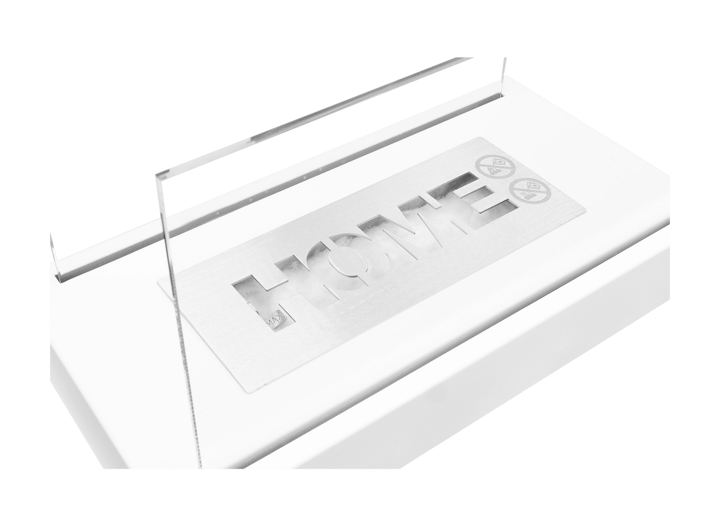 Biokamin Stand Home Weiß Strukturiert Matt - IgnisLumina.ch