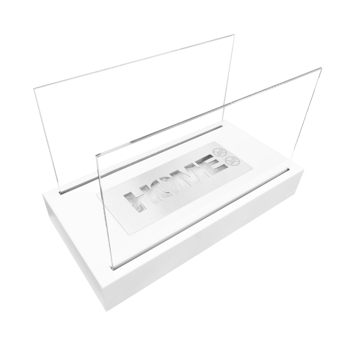 Biokamin Stand Home Weiß Strukturiert Matt - IgnisLumina.ch