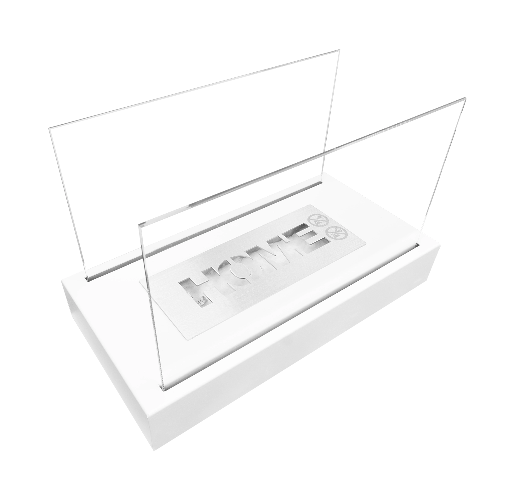 Biokamin Stand Home Weiß Strukturiert Matt - IgnisLumina.ch