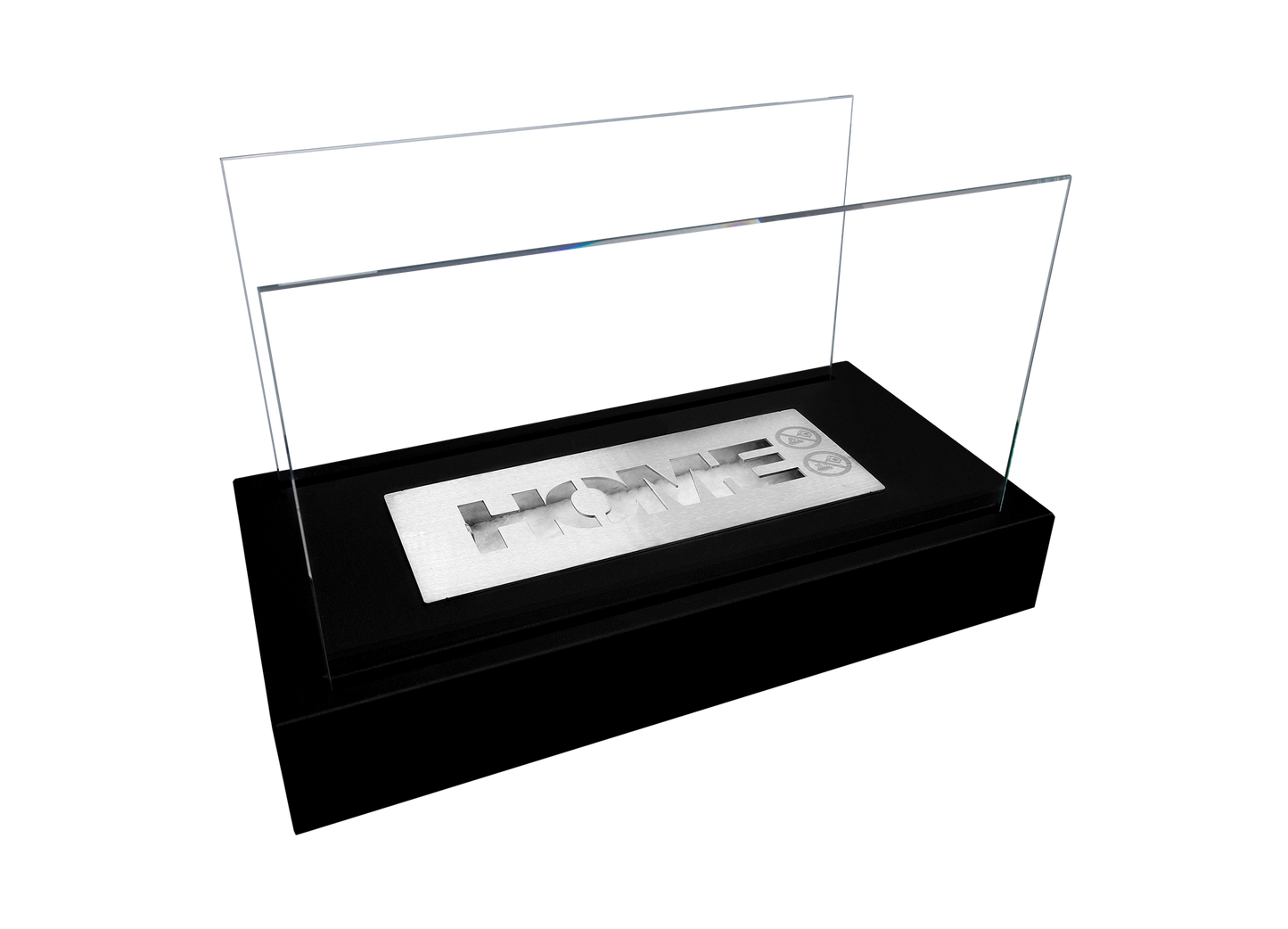 Biokamin Stand Home Schwarz Strukturiert Matt - IgnisLumina.ch