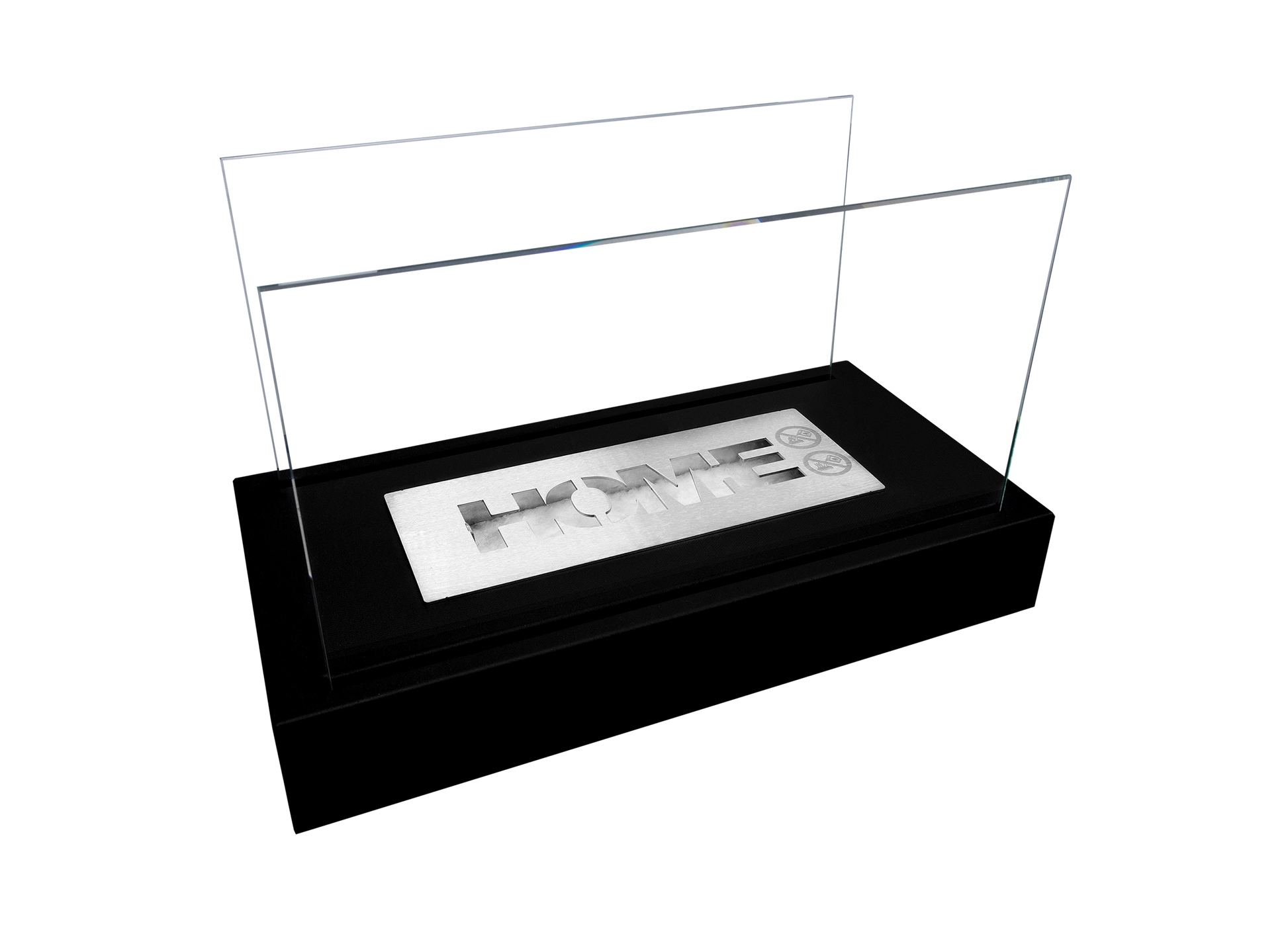 Biokamin Stand Home Schwarz Strukturiert Matt - IgnisLumina.ch