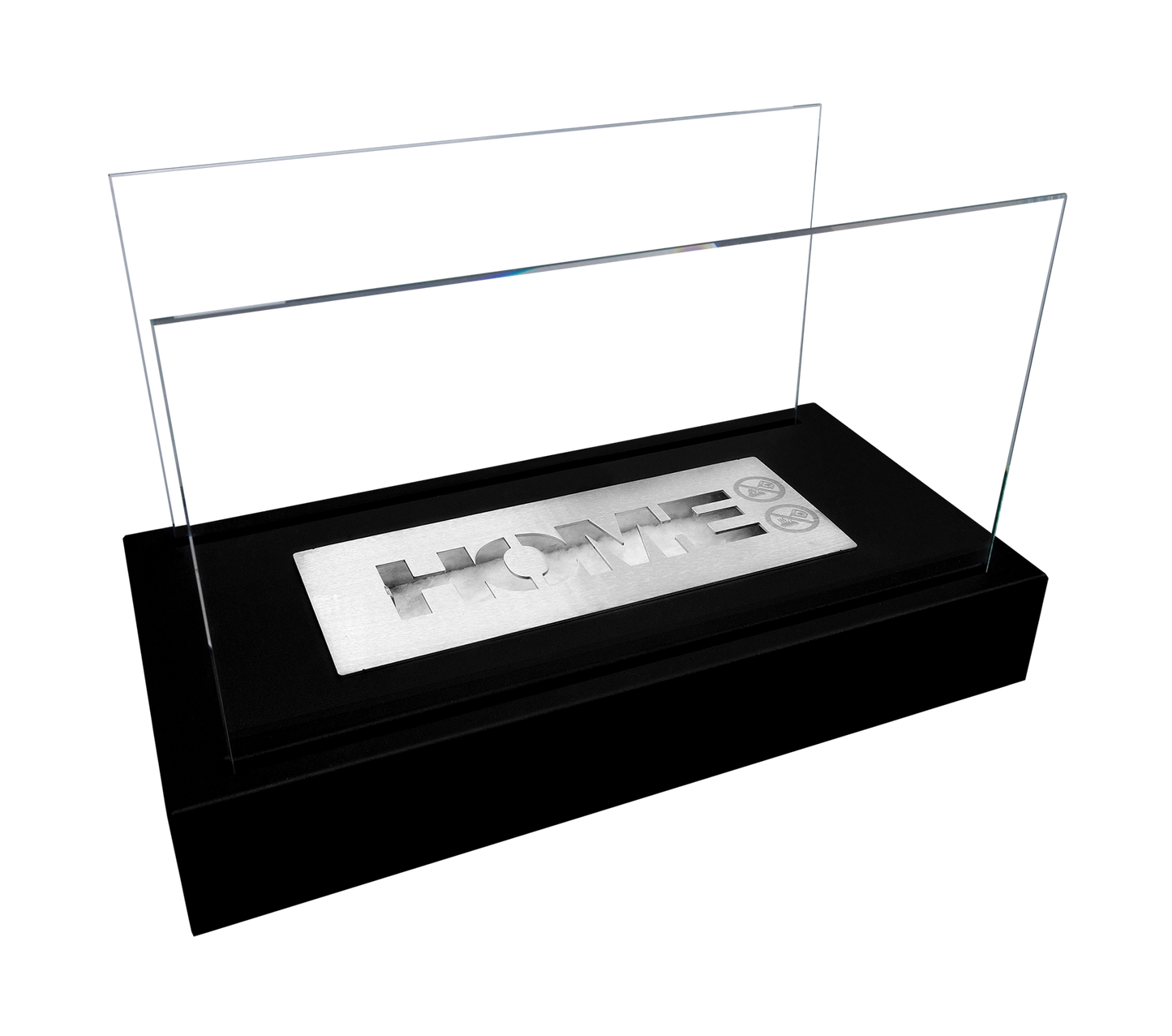 Biokamin Stand Home Schwarz Strukturiert Matt - IgnisLumina.ch