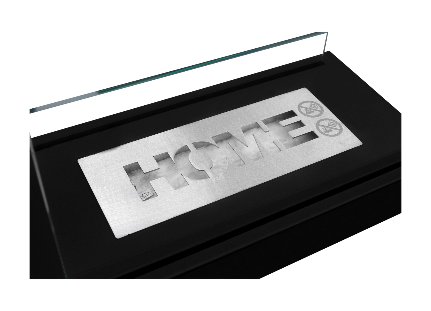 Biokamin Stand Home Schwarz Strukturiert Matt - IgnisLumina.ch