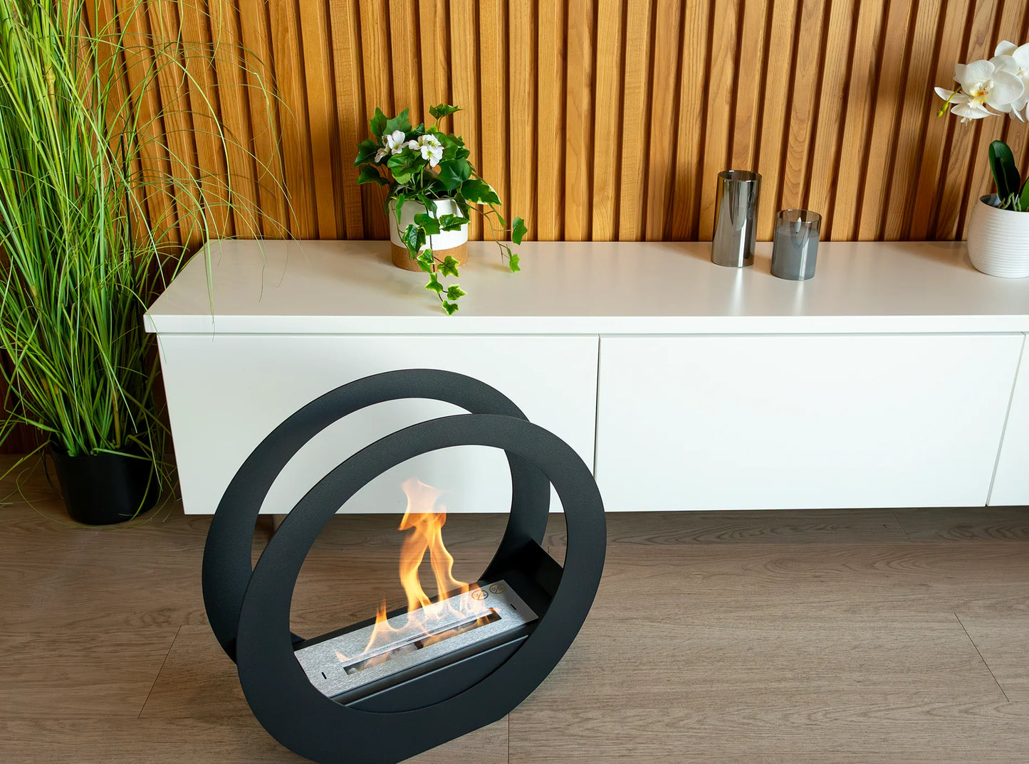 Biokamin Stand ONLY Schwarz Matt - IgnisLumina.ch