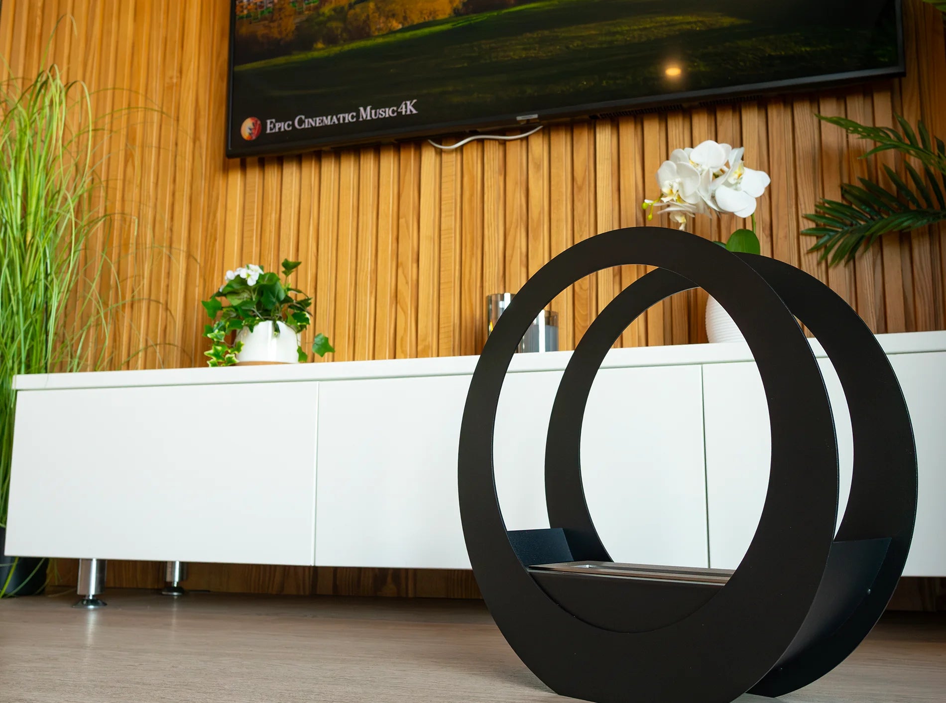 Biokamin Stand ONLY Schwarz Matt - IgnisLumina.ch