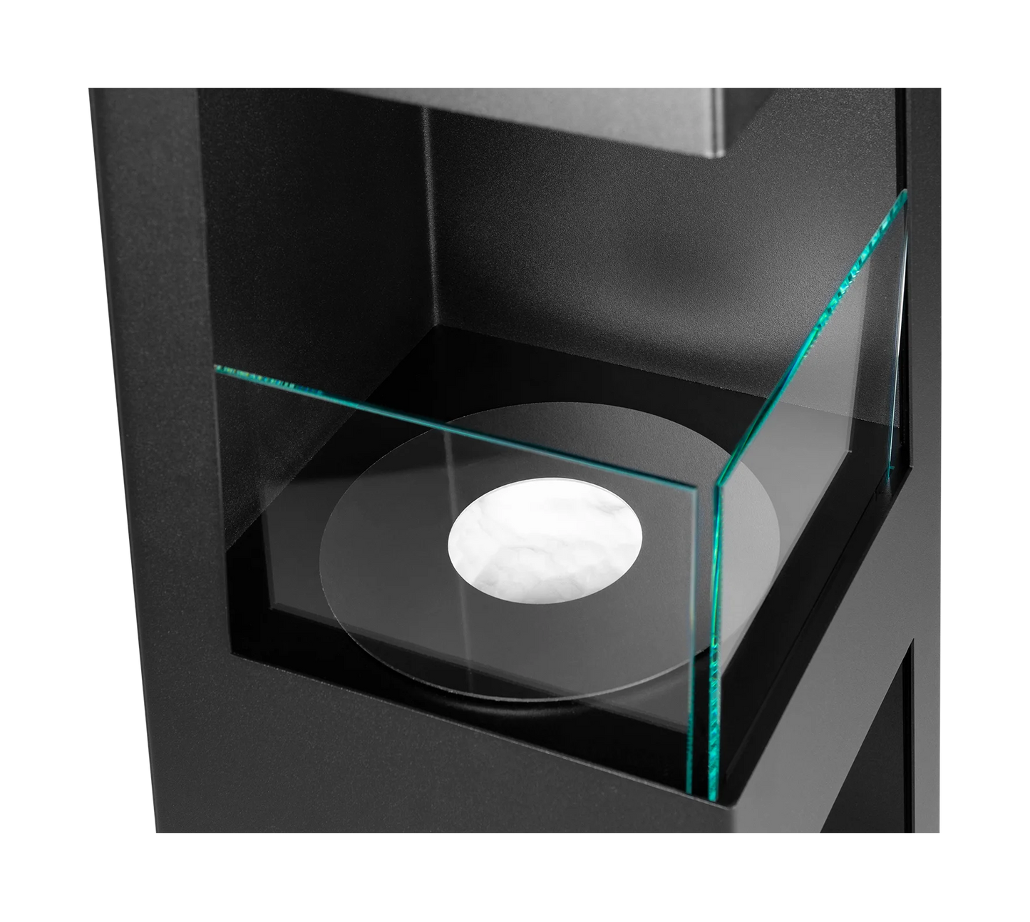 Biokamin Stand Pyramid Garden Schwarz Matt - IgnisLumina.ch