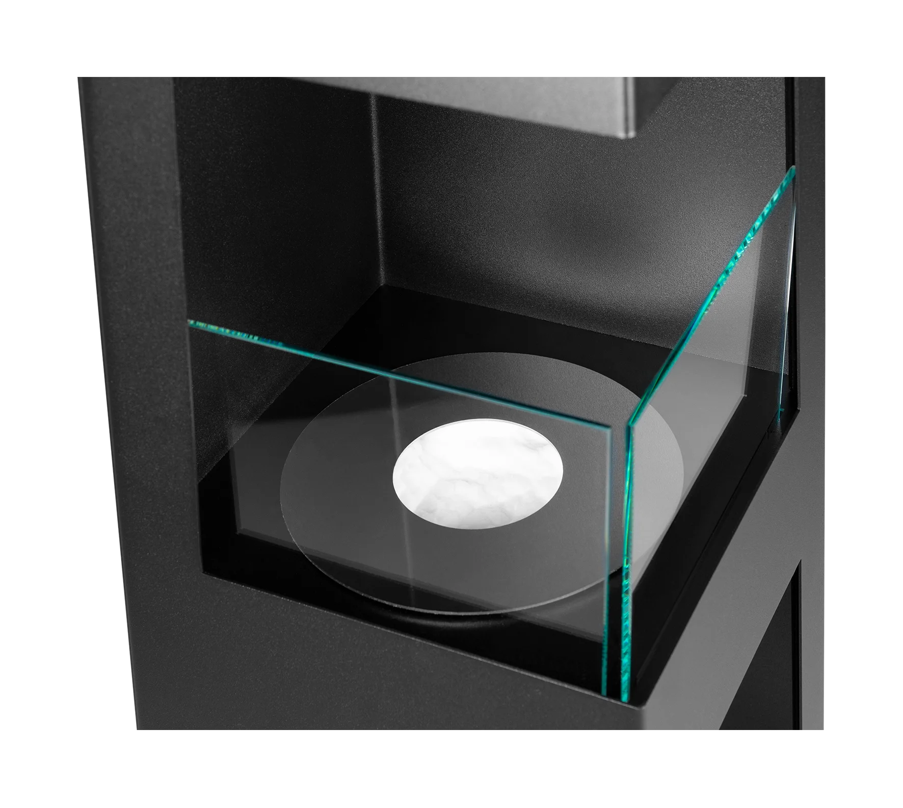 Biokamin Stand Pyramid Garden Schwarz Matt - IgnisLumina.ch