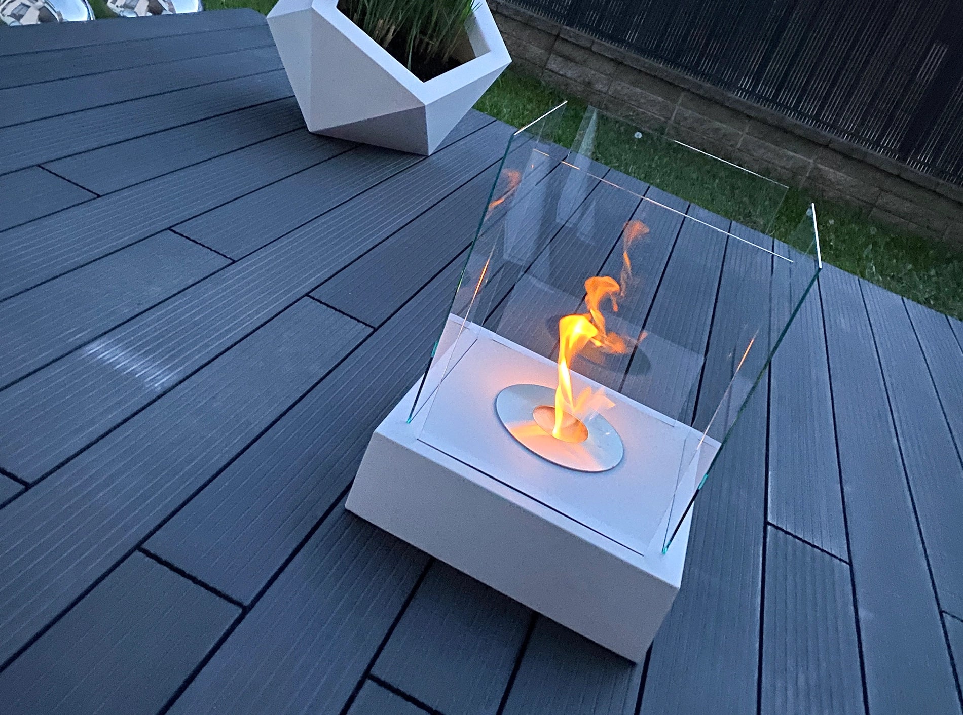 Glasscheiben für Stand-Biokamin Sunset Garden - IgnisLumina.ch