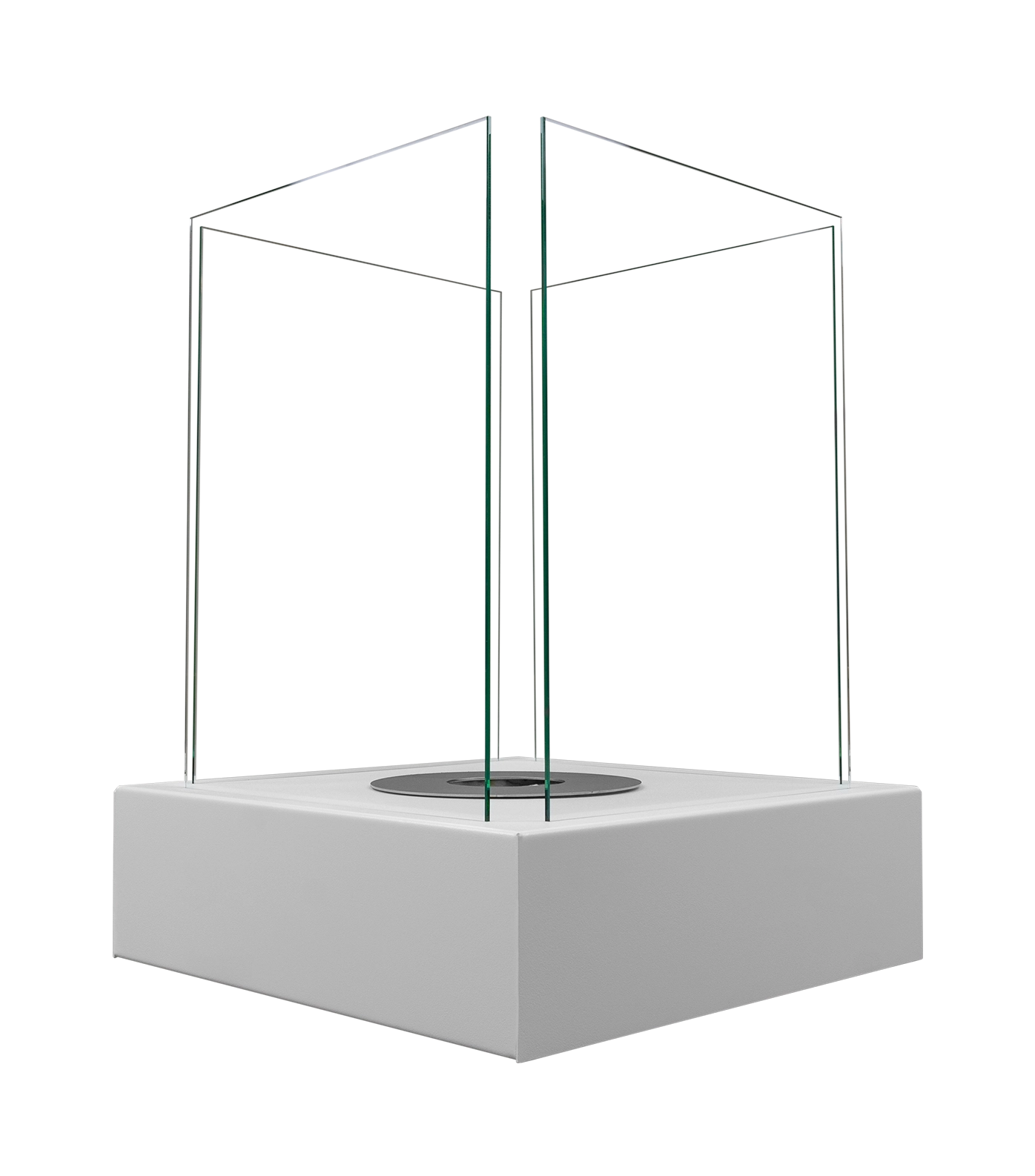 Biokamin Stand Sunset Garden Weiß - IgnisLumina.ch