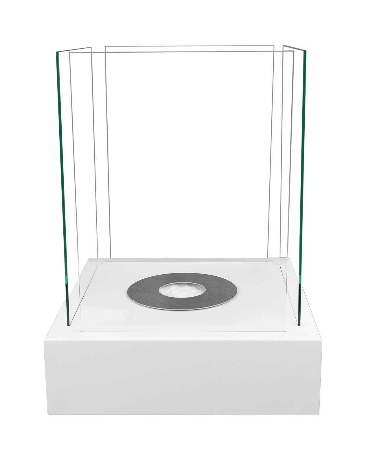 Biokamin Stand Sunset Garden Weiß - IgnisLumina.ch