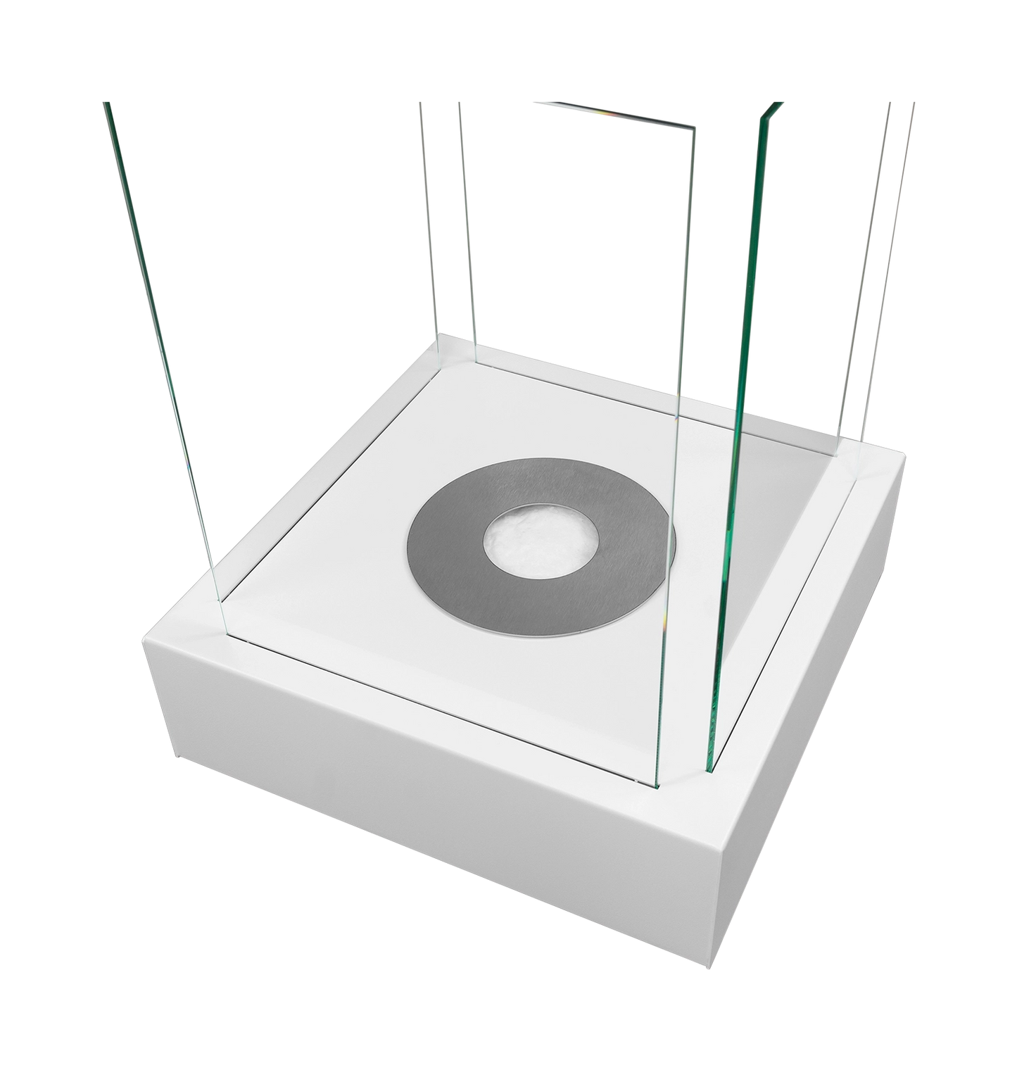 Biokamin Stand Sunset Garden Weiß - IgnisLumina.ch