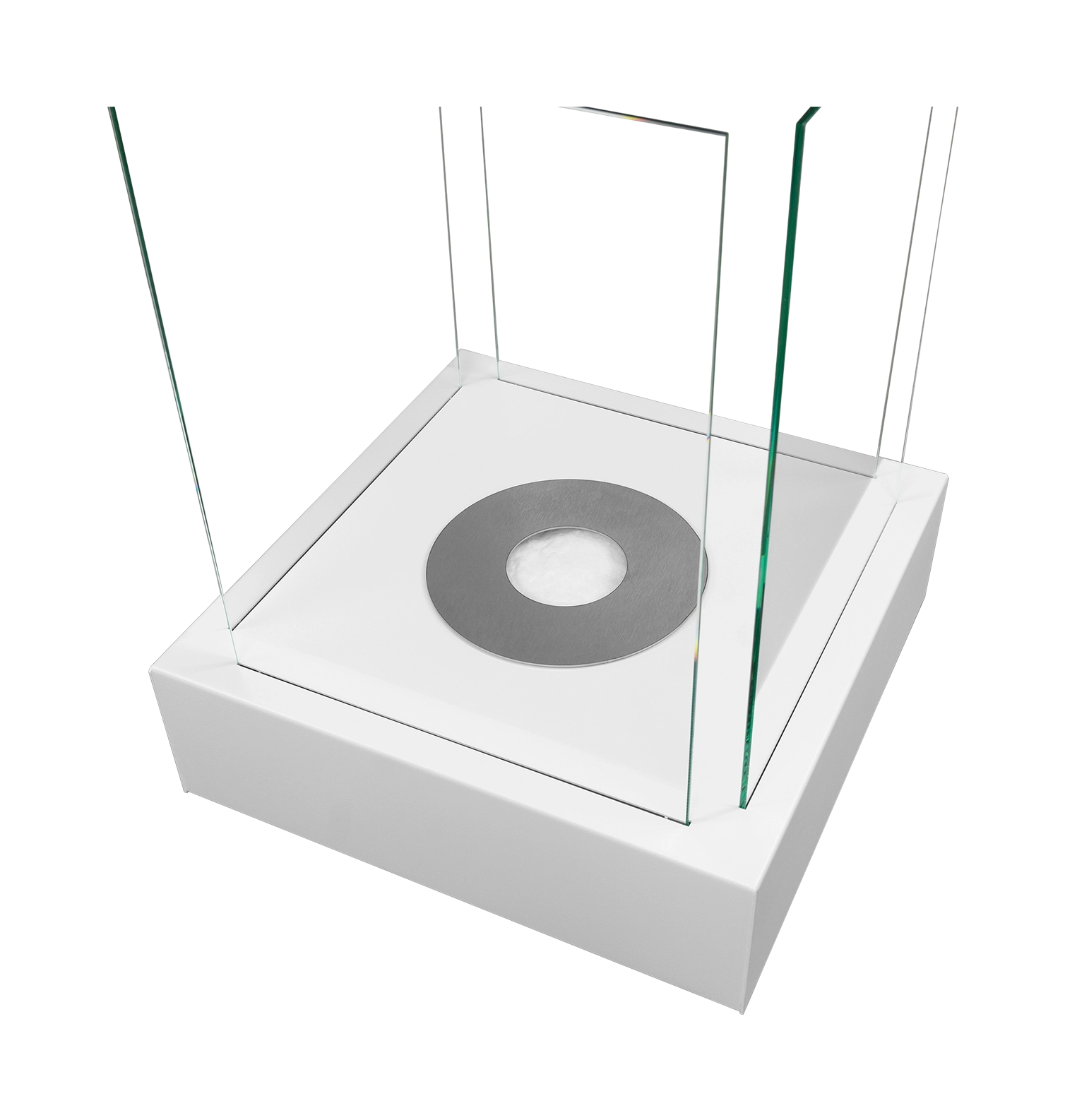 Biokamin Stand Sunset Garden Weiß - IgnisLumina.ch