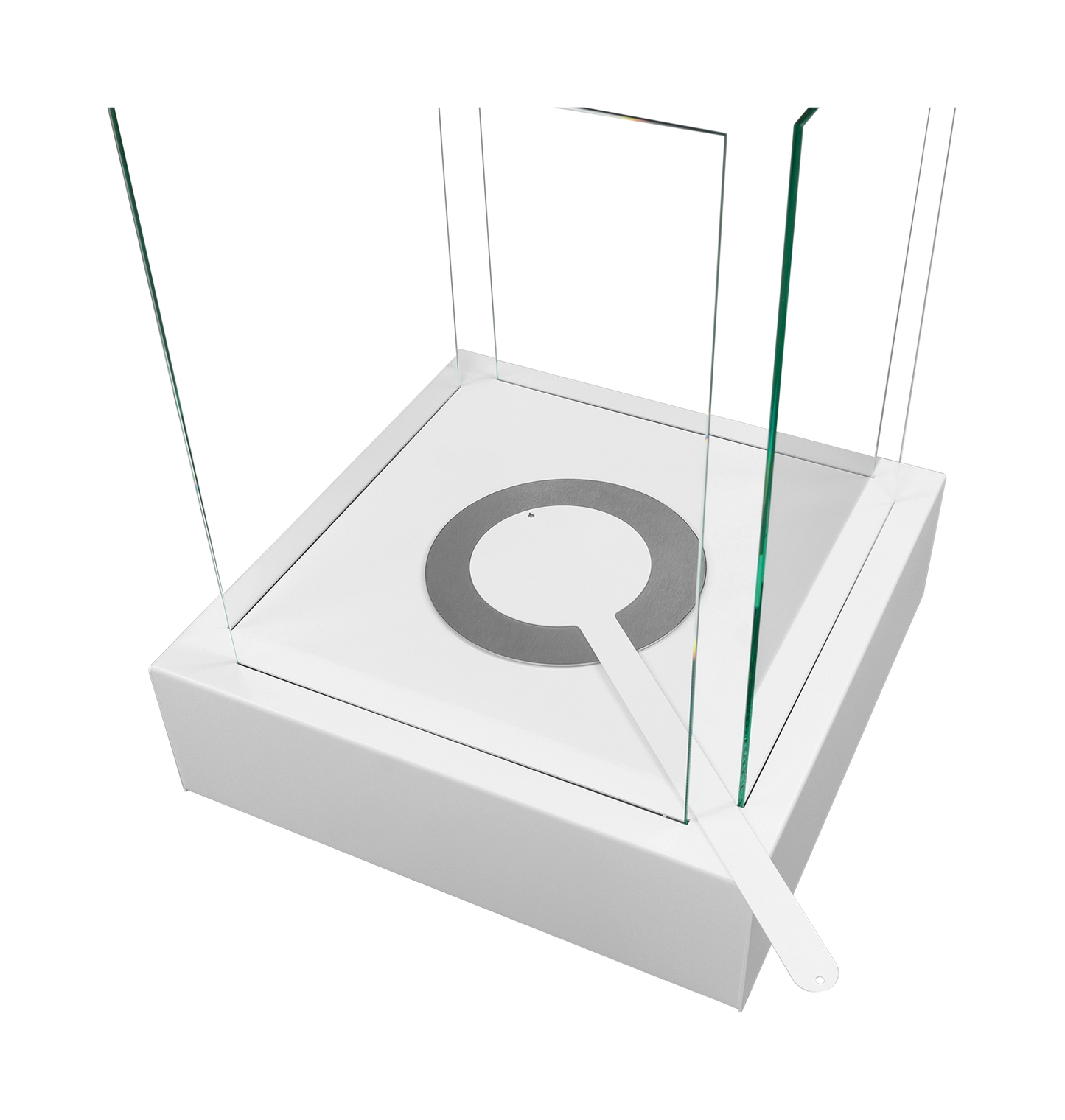 Biokamin Stand Sunset Garden Weiß - IgnisLumina.ch