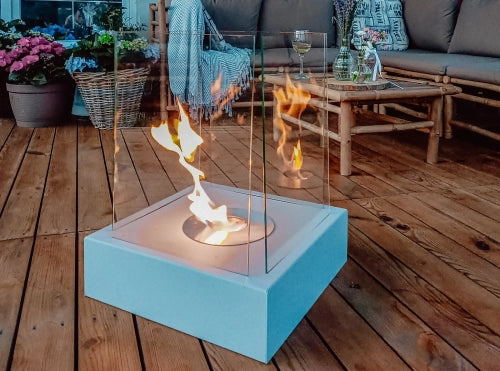 Biokamin Stand Sunset Garden Grau - IgnisLumina.ch