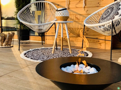 Biokamin Stand Universe Schwarz Matt - IgnisLumina.ch