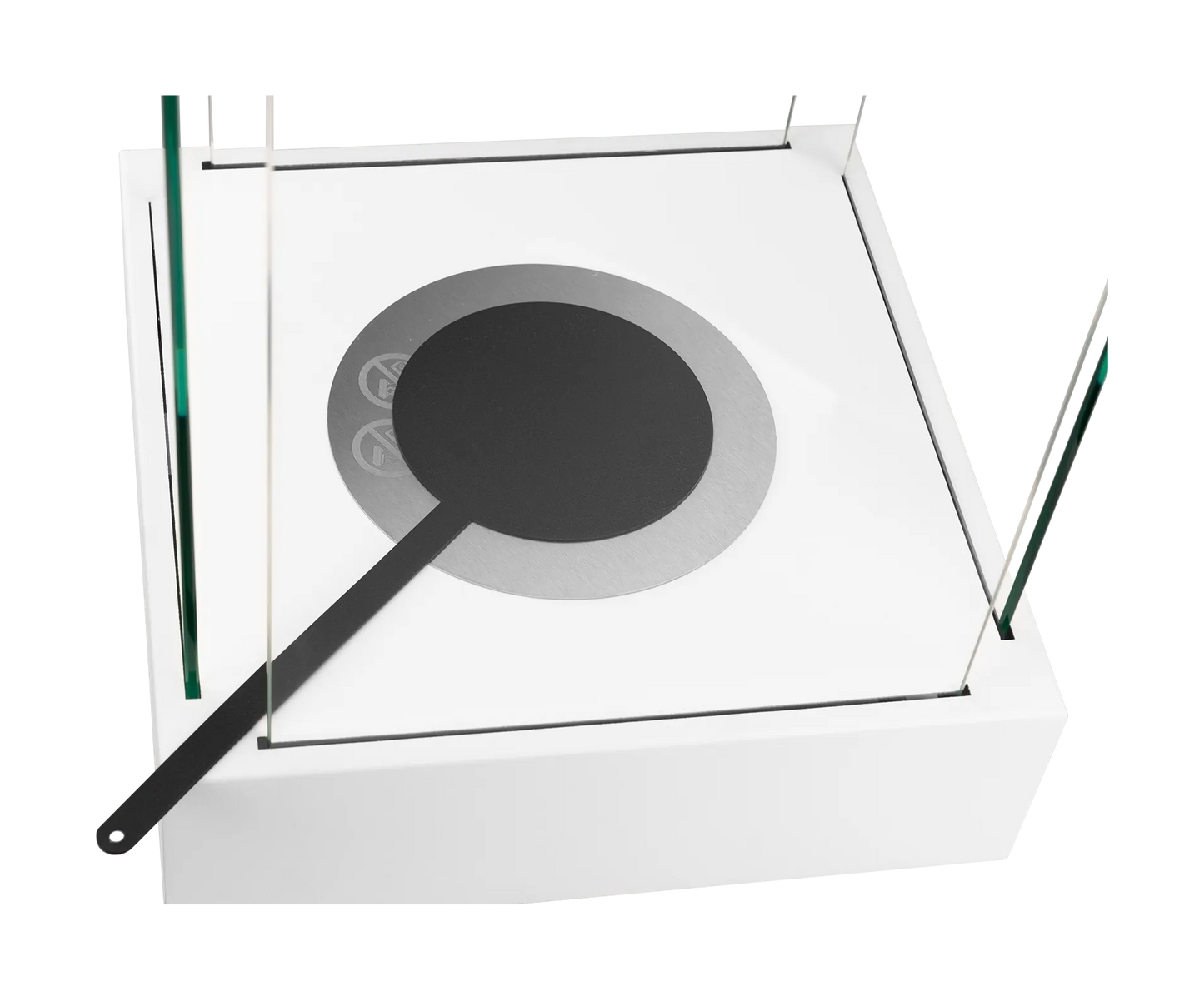 Biokamin Stand Sunset Garden Mini Weiß Matt - IgnisLumina.ch