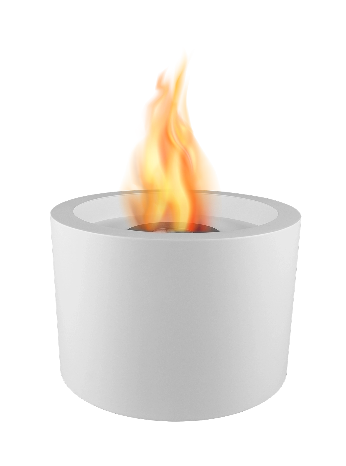 Biokamin Moon Weiß Matt - IgnisLumina.ch