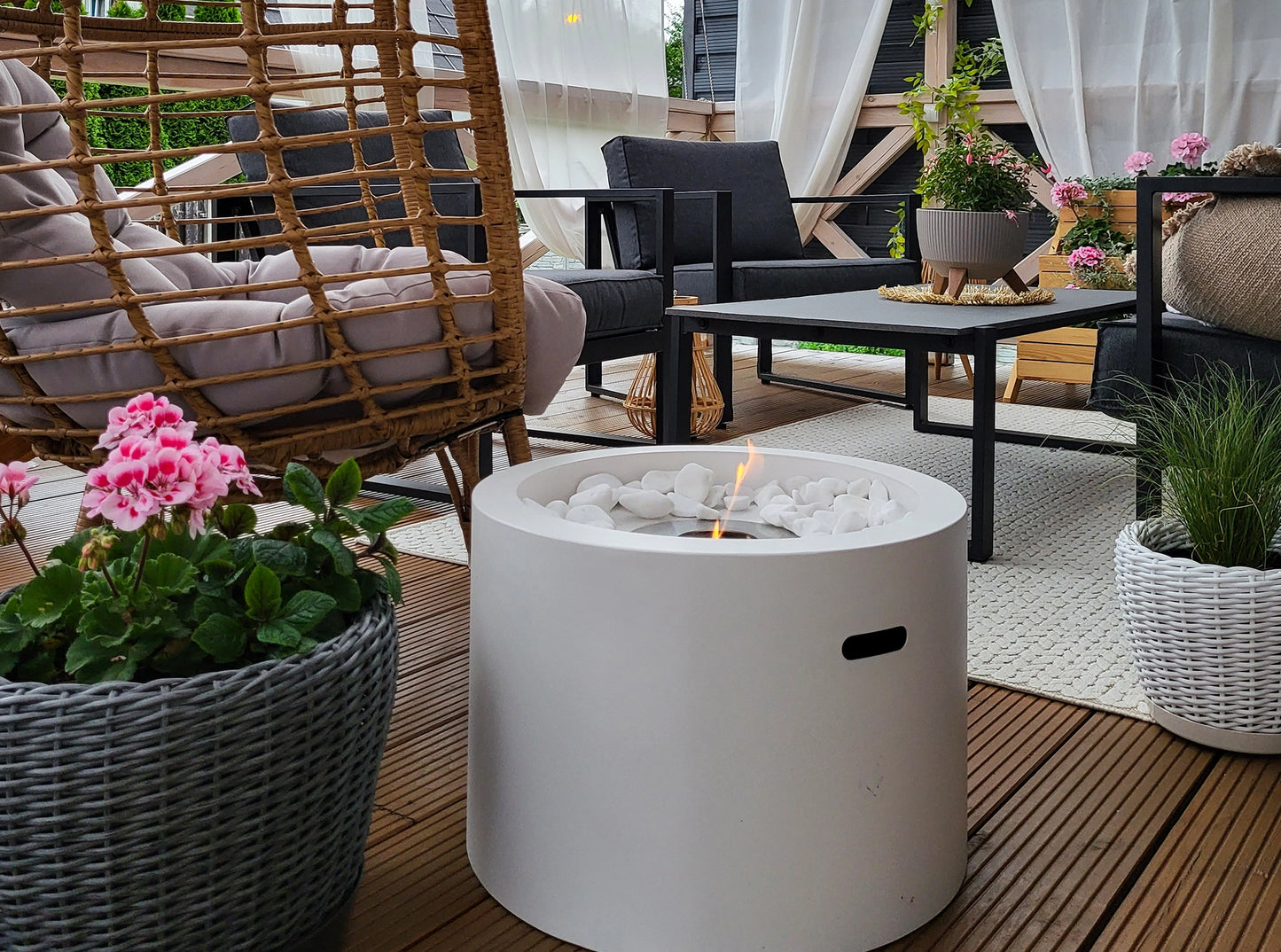 Biokamin Moon Weiß Matt - IgnisLumina.ch