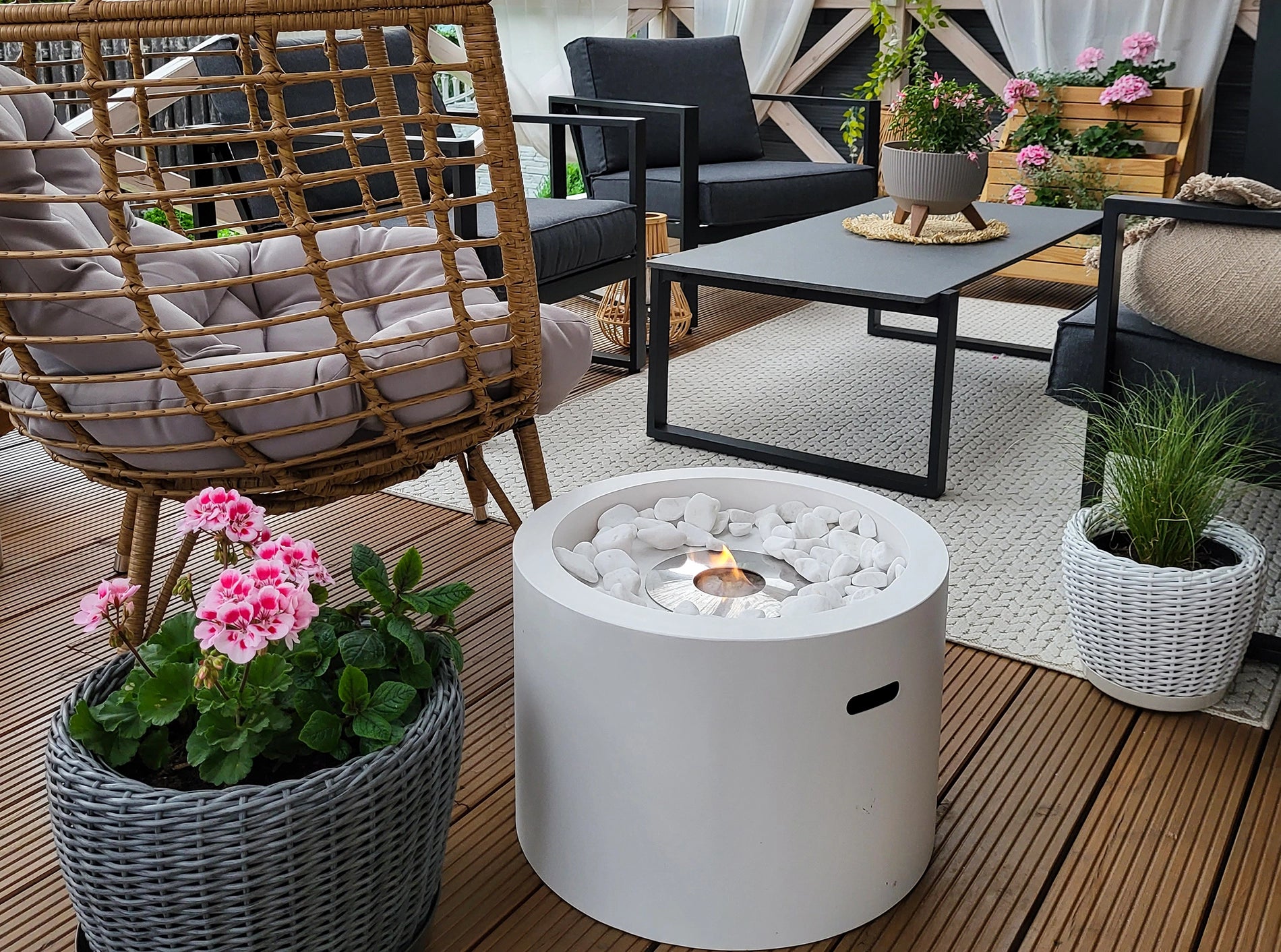 Biokamin Moon Weiß Matt - IgnisLumina.ch