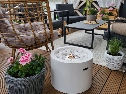 Biokamin Moon Weiß Matt - IgnisLumina.ch