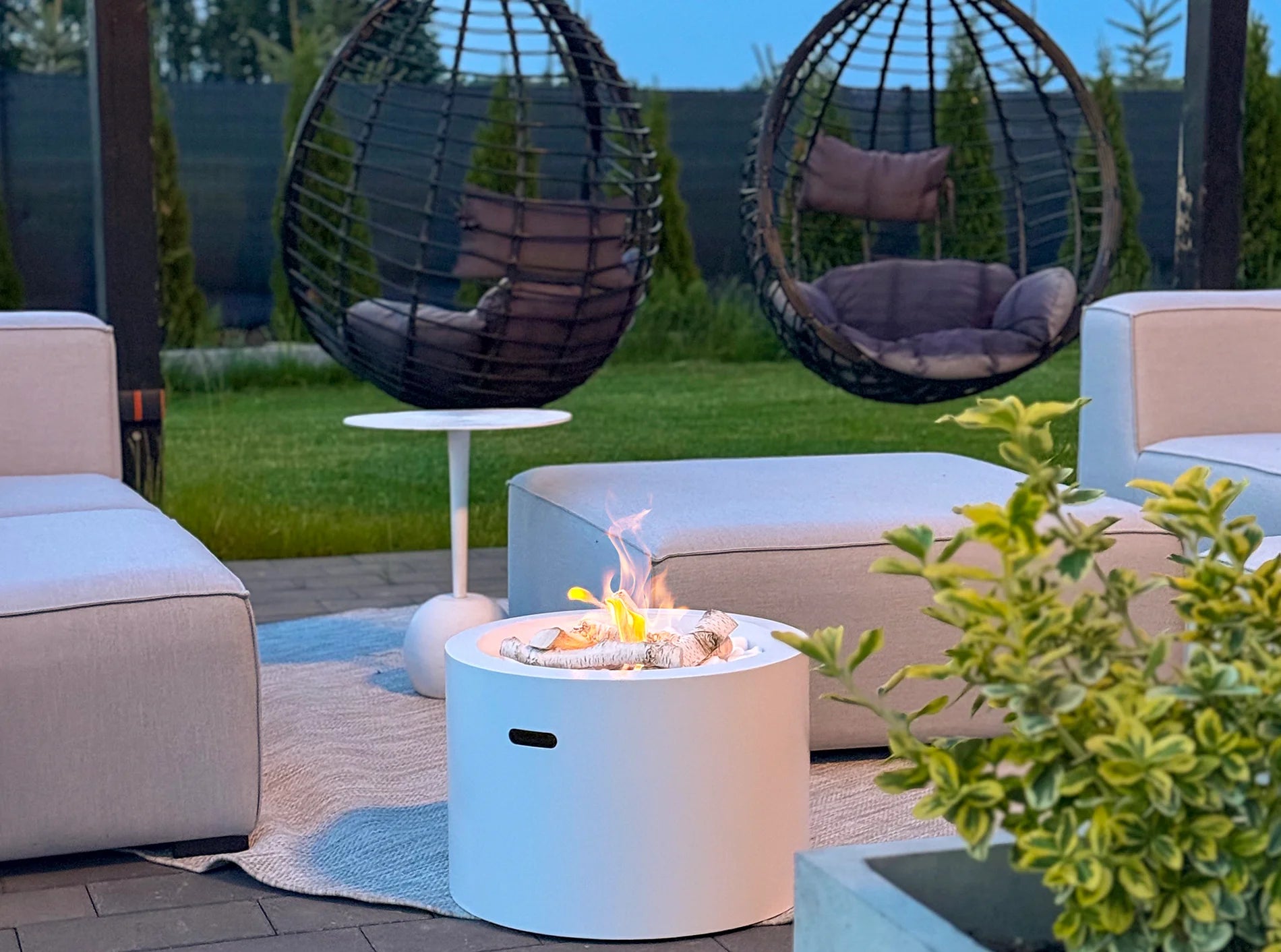 Biokamin Moon Weiß Matt - IgnisLumina.ch