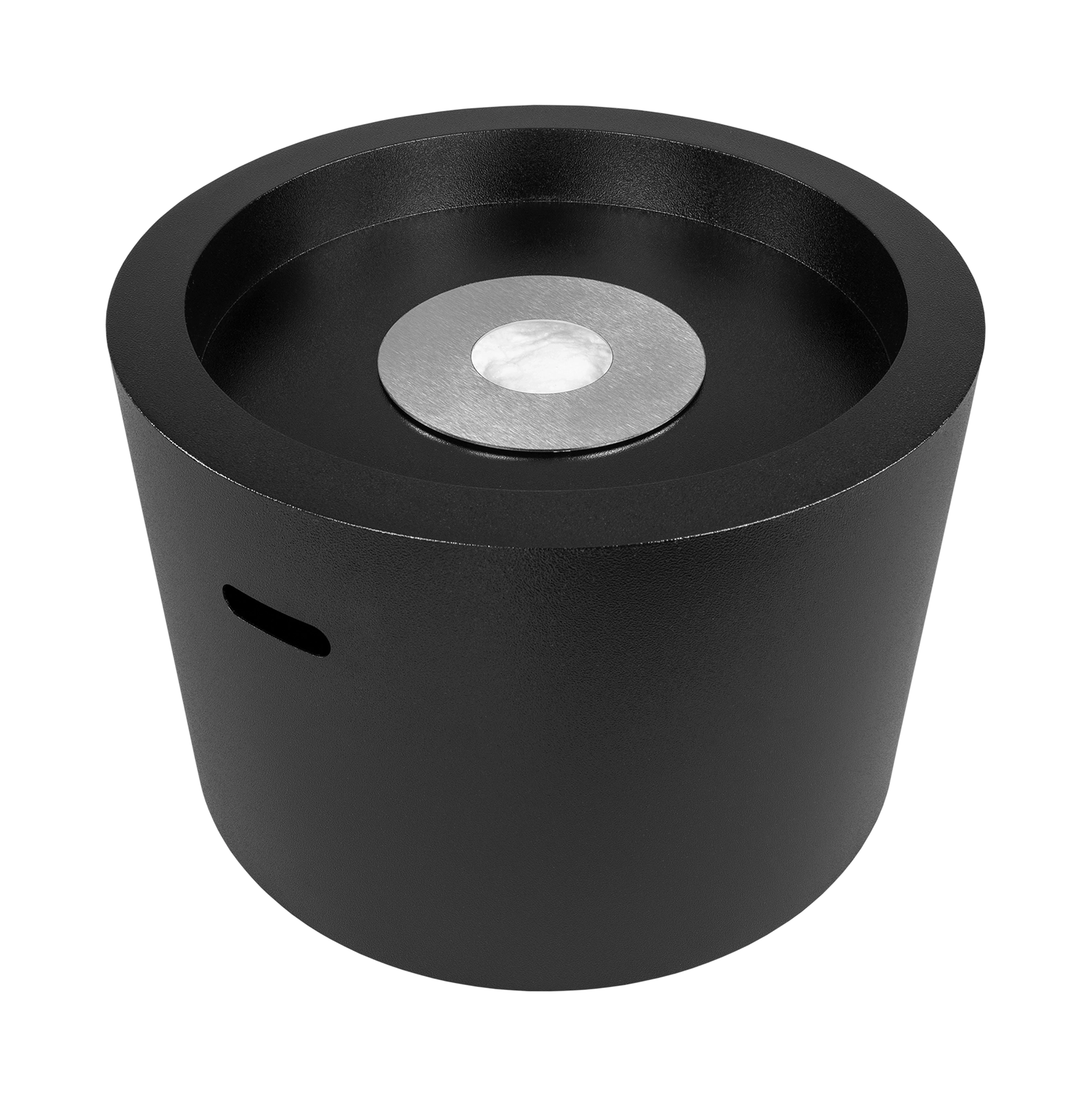 Biokamin Moon Schwarz Matt - IgnisLumina.ch