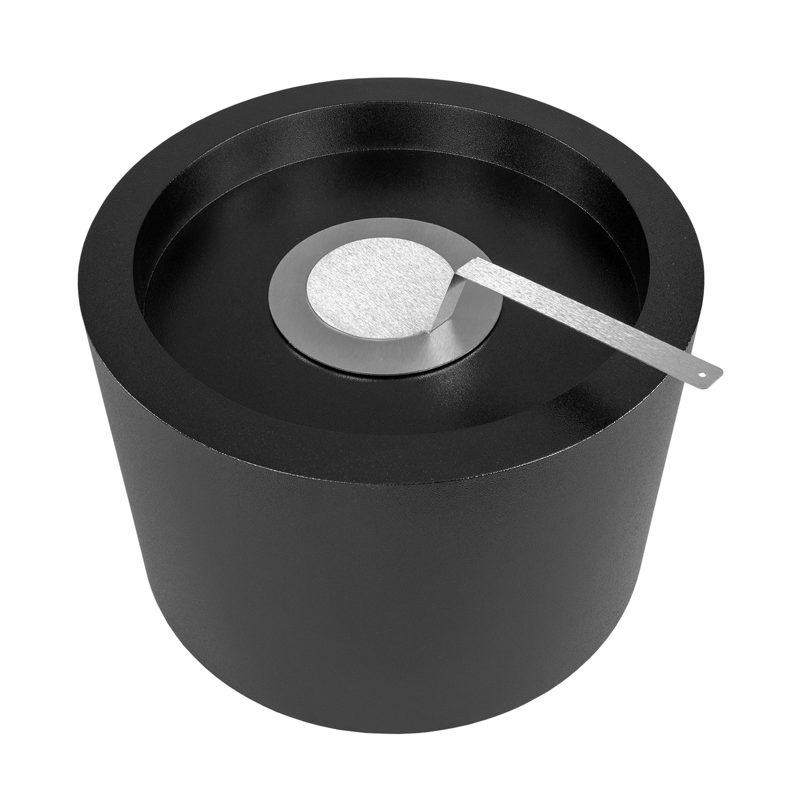 Biokamin Moon Schwarz Matt - IgnisLumina.ch