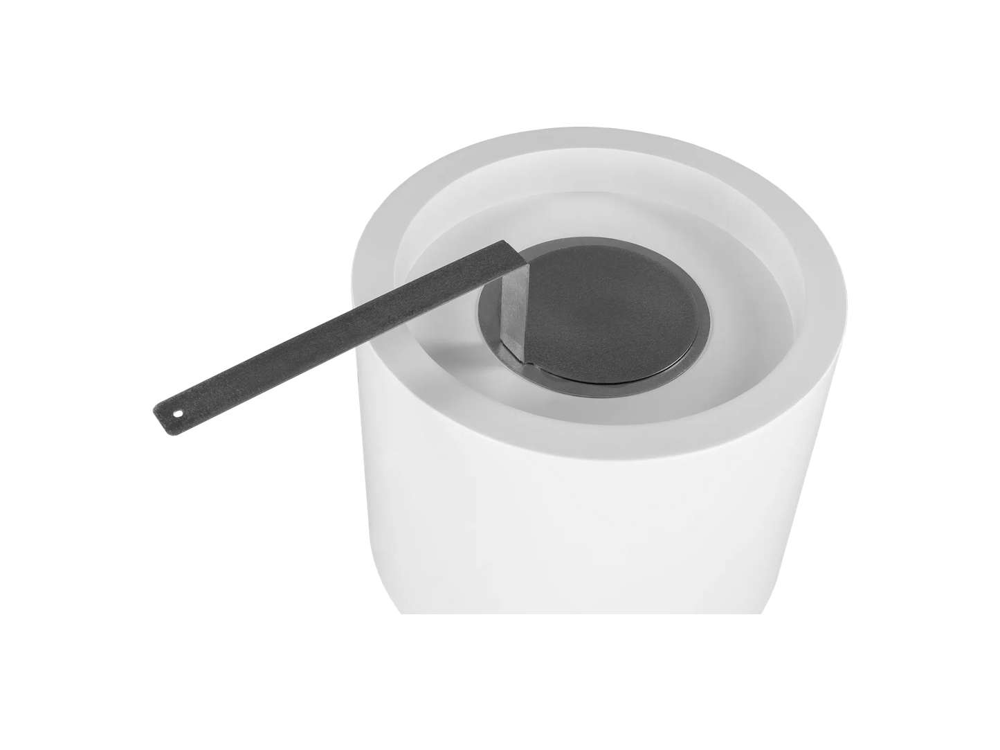 Biokamin Stand Moon Mini Weiß Matt - IgnisLumina.ch