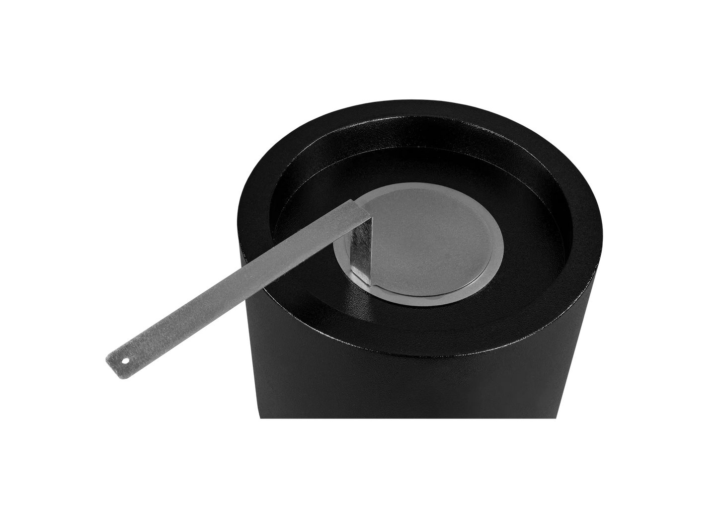 Biokamin Stand Moon Mini Schwarz Matt - IgnisLumina.ch