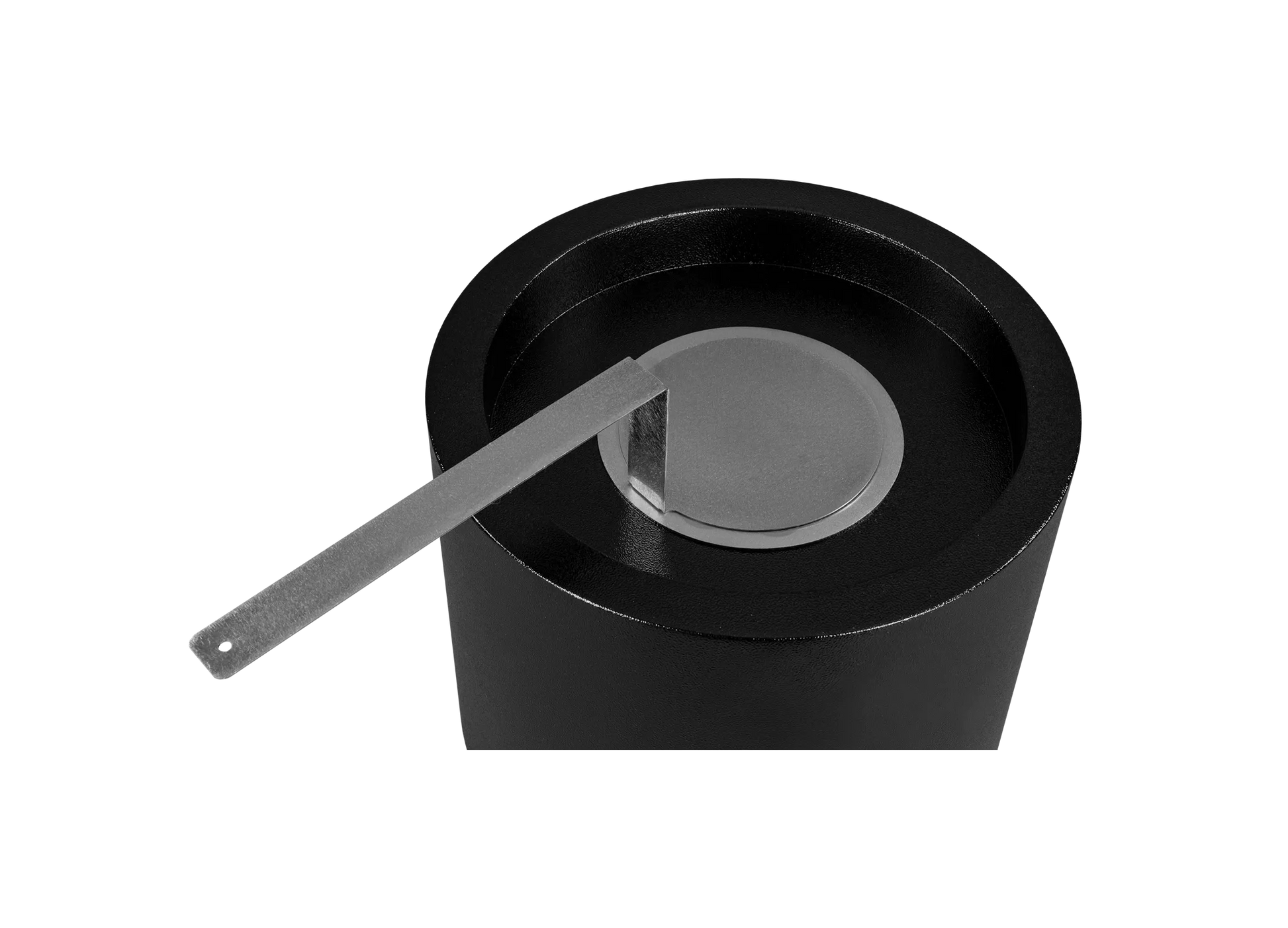 Biokamin Stand Moon Mini Schwarz Matt - IgnisLumina.ch