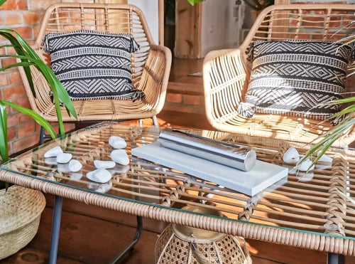 Biokamin Stainless Weiß Hochglanz - IgnisLumina.ch