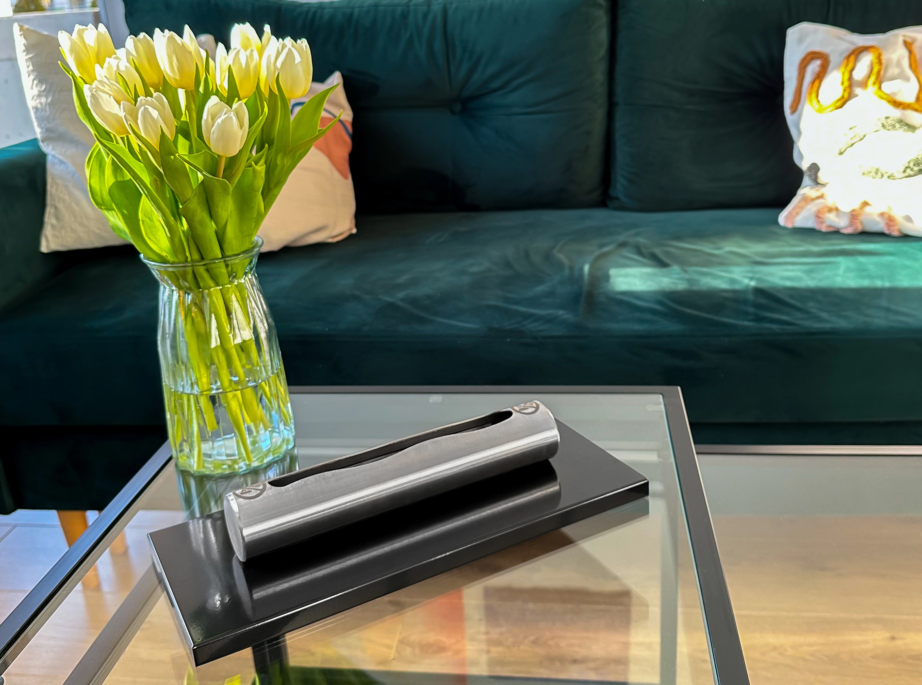 Biokamin Stainless Schwarz Hochglanz - IgnisLumina.ch