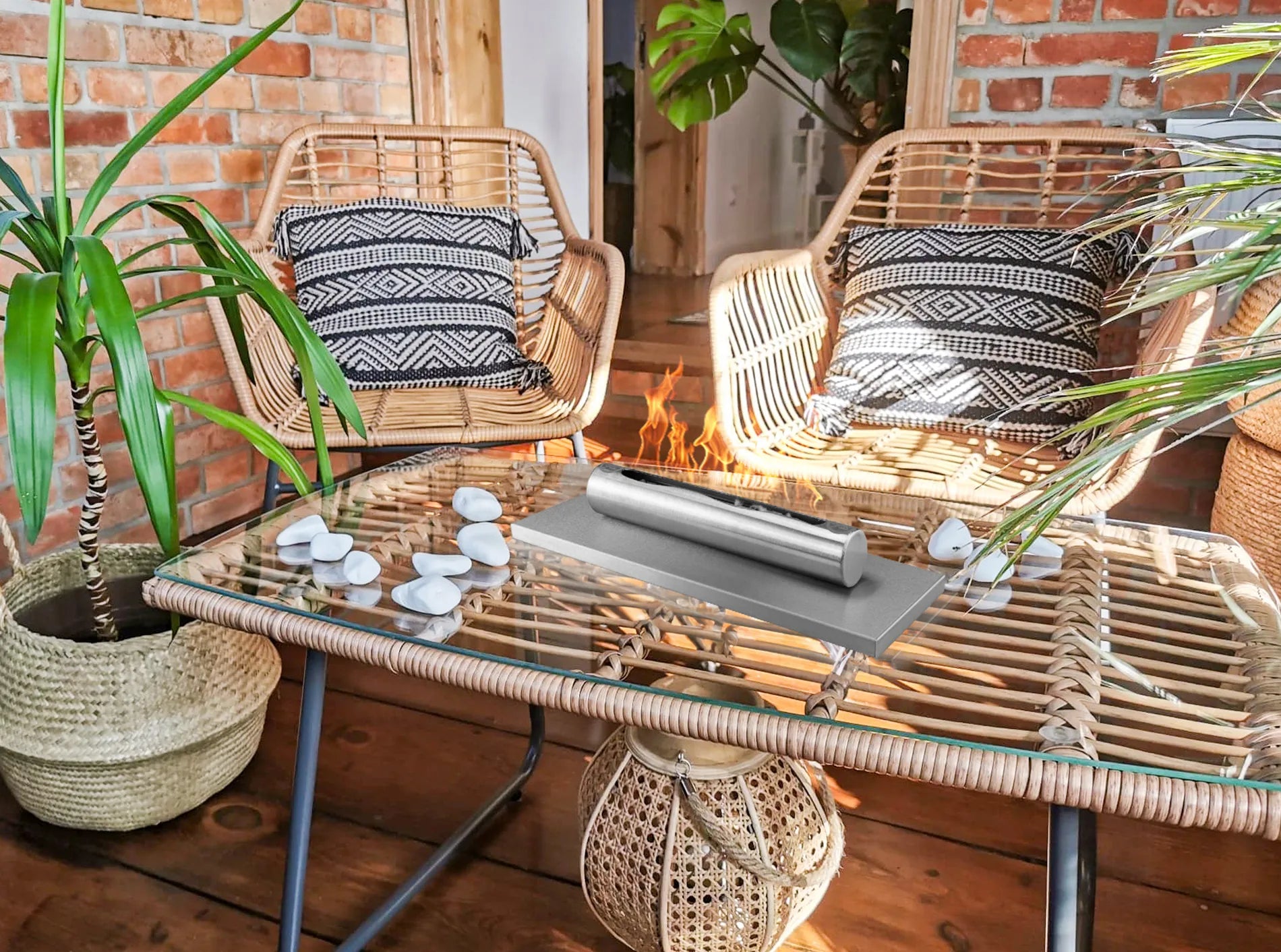 Biokamin Stand Stainless Inox - IgnisLumina.ch