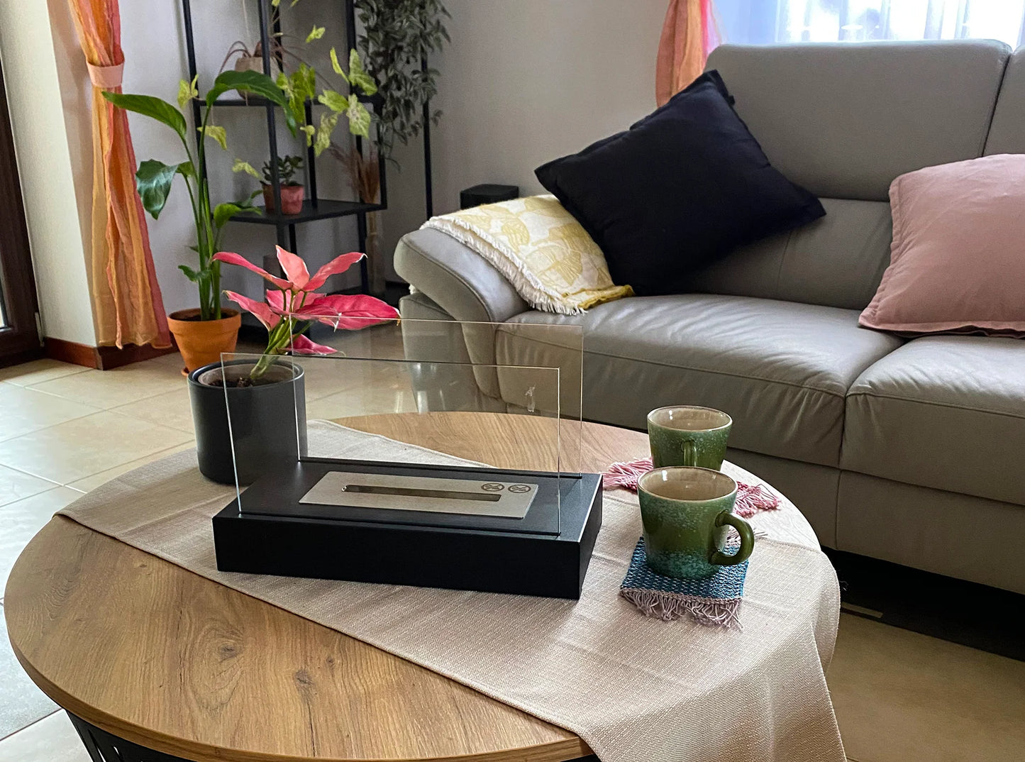 Biokamin Glow Schwarz Matt - IgnisLumina.ch