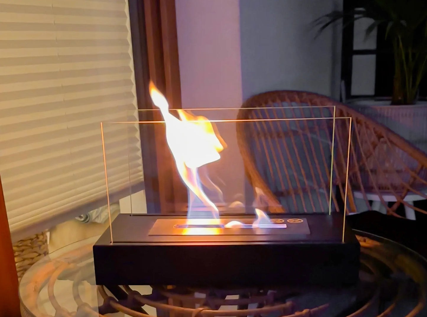 Biokamin Glow Schwarz Matt - IgnisLumina.ch