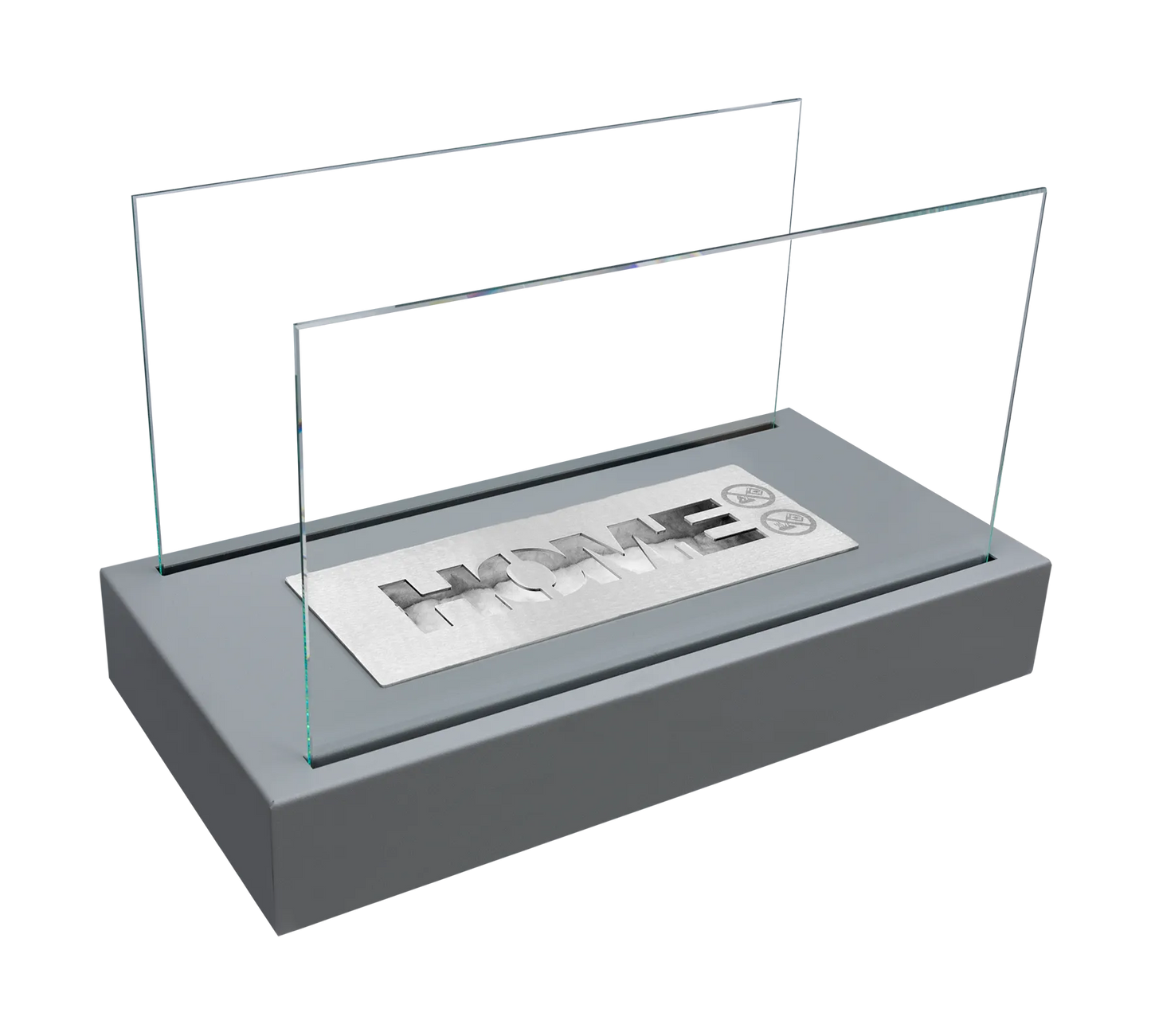 Biokamin Stand Home Grau Strukturiert Matt - IgnisLumina.ch