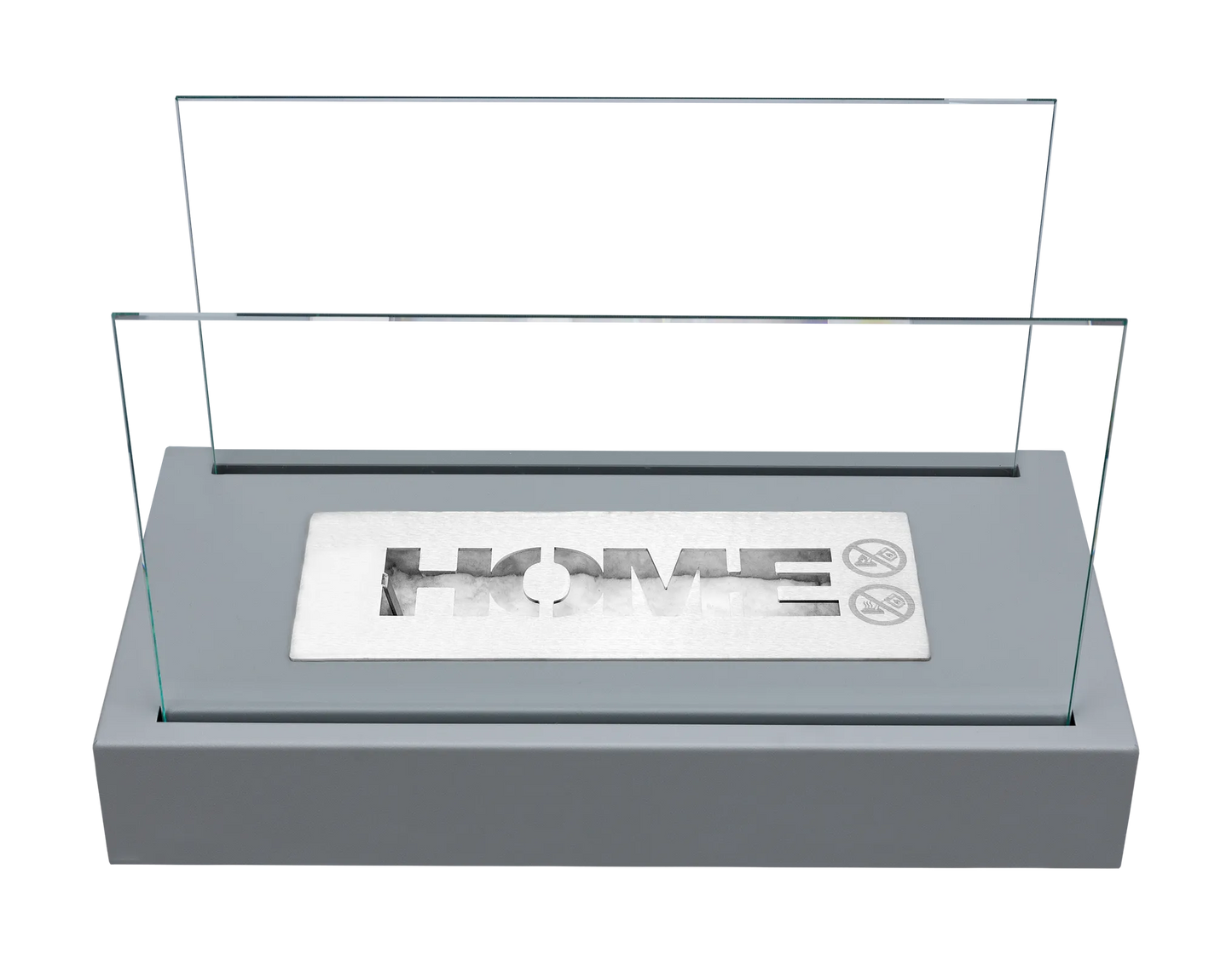 Biokamin Stand Home Grau Strukturiert Matt - IgnisLumina.ch