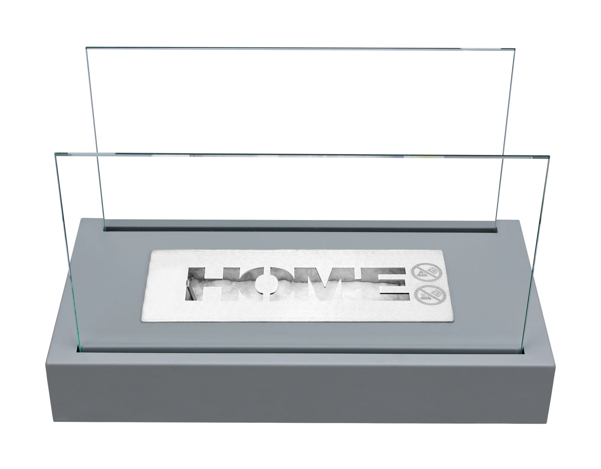 Biokamin Stand Home Grau Strukturiert Matt - IgnisLumina.ch
