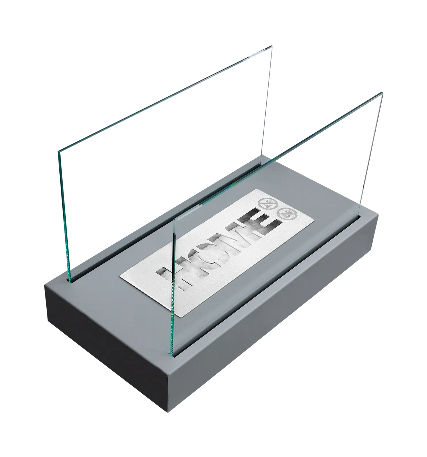 Biokamin Stand Home Grau Strukturiert Matt - IgnisLumina.ch