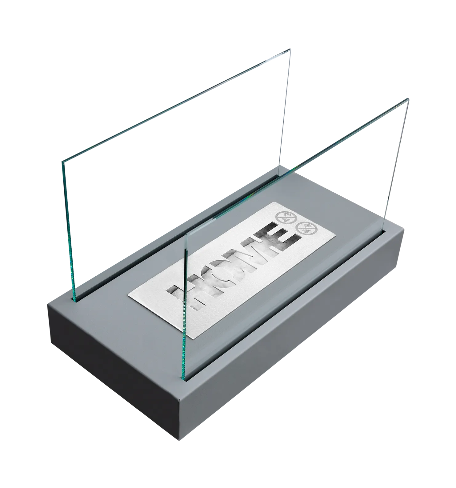 Biokamin Stand Home Grau Strukturiert Matt - IgnisLumina.ch