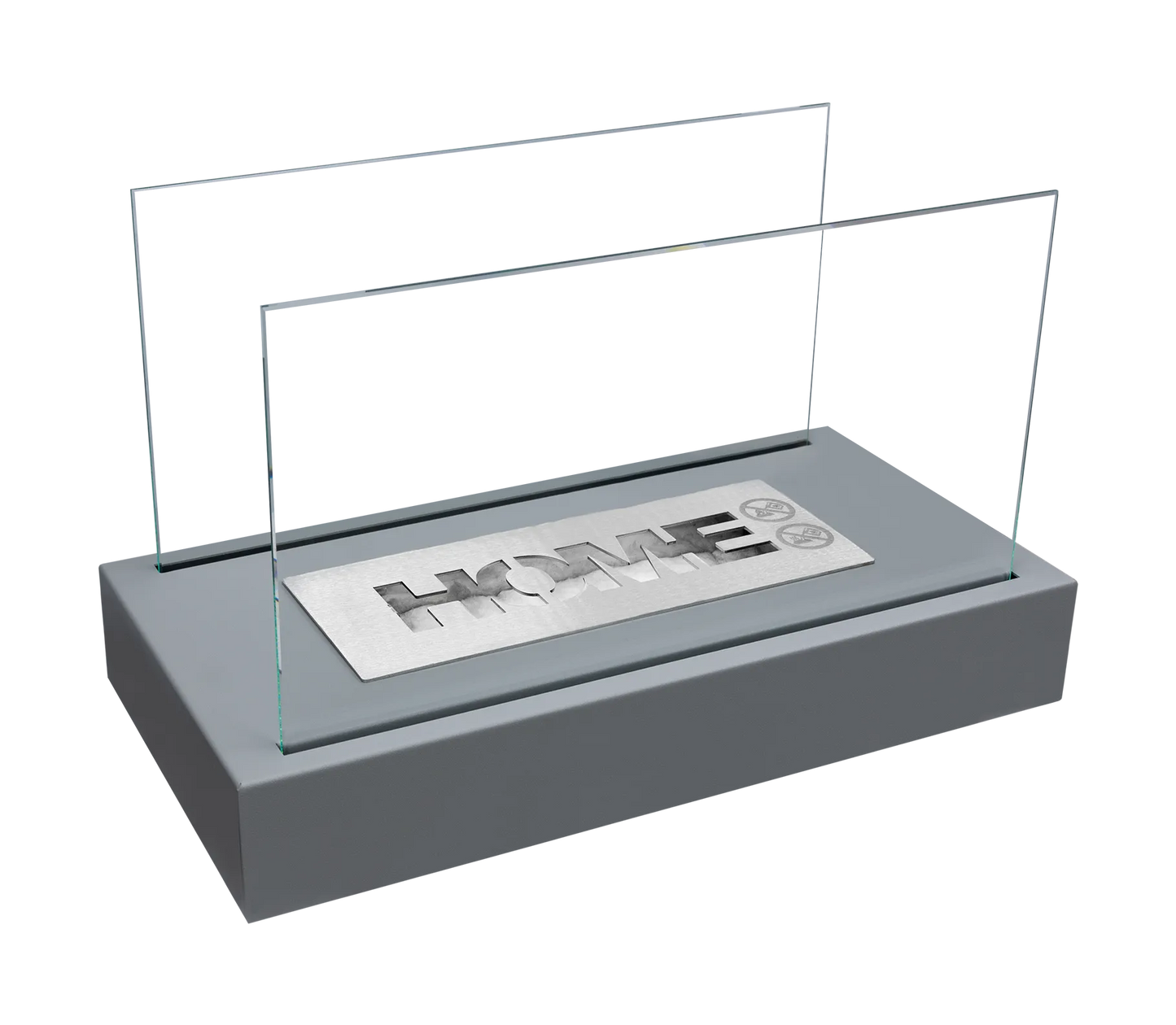 Biokamin Stand Home Grau Strukturiert Matt - IgnisLumina.ch