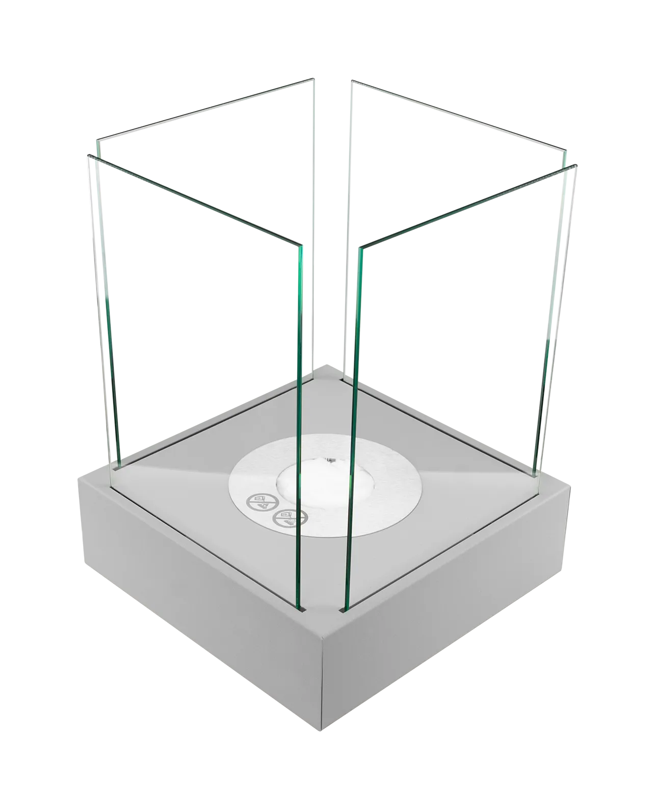 Biokamin Stand Sunset Garden Mini Grau Matt - IgnisLumina.ch