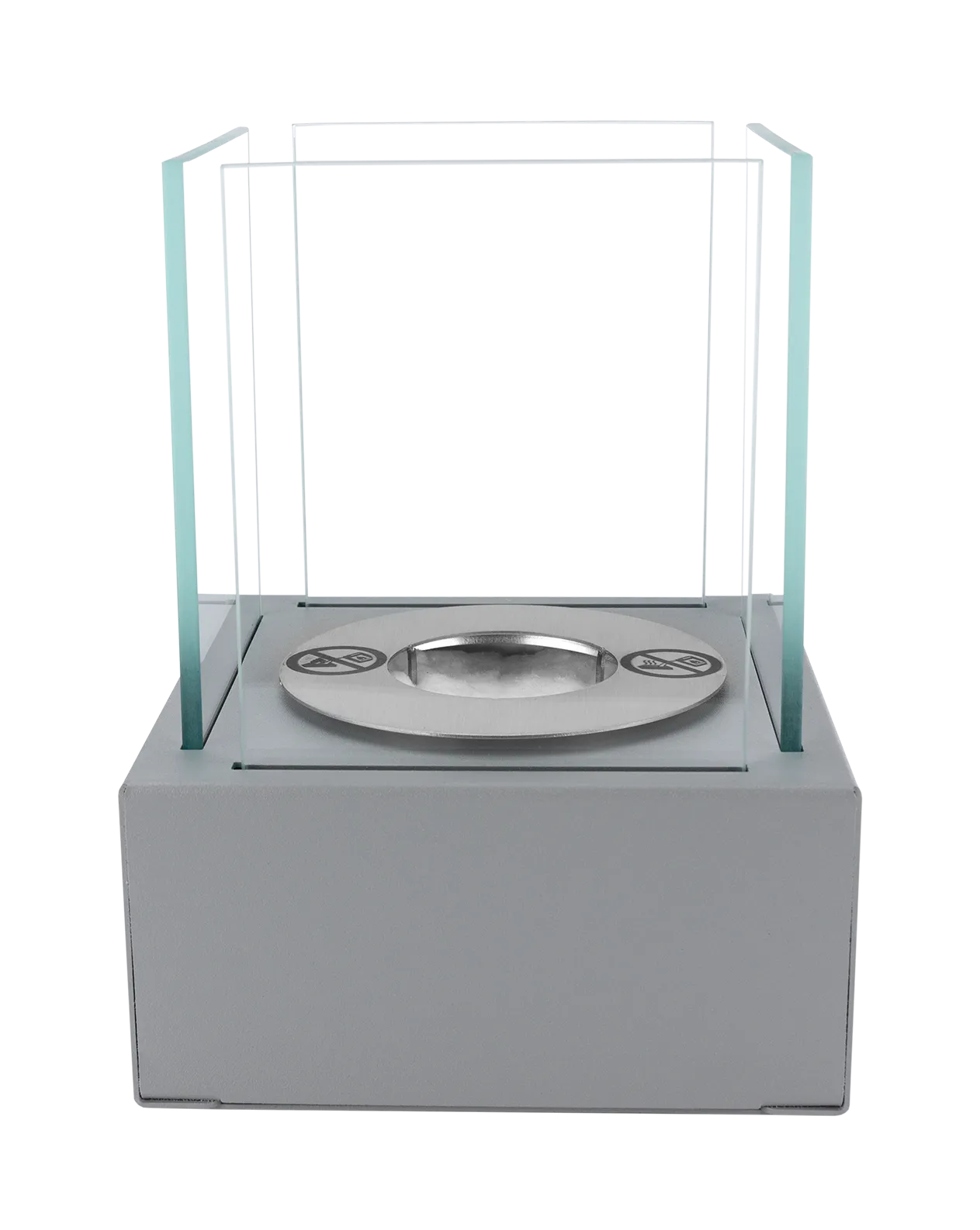 Biokamin Stand Smart Grau Strukturiert Matt - IgnisLumina.ch